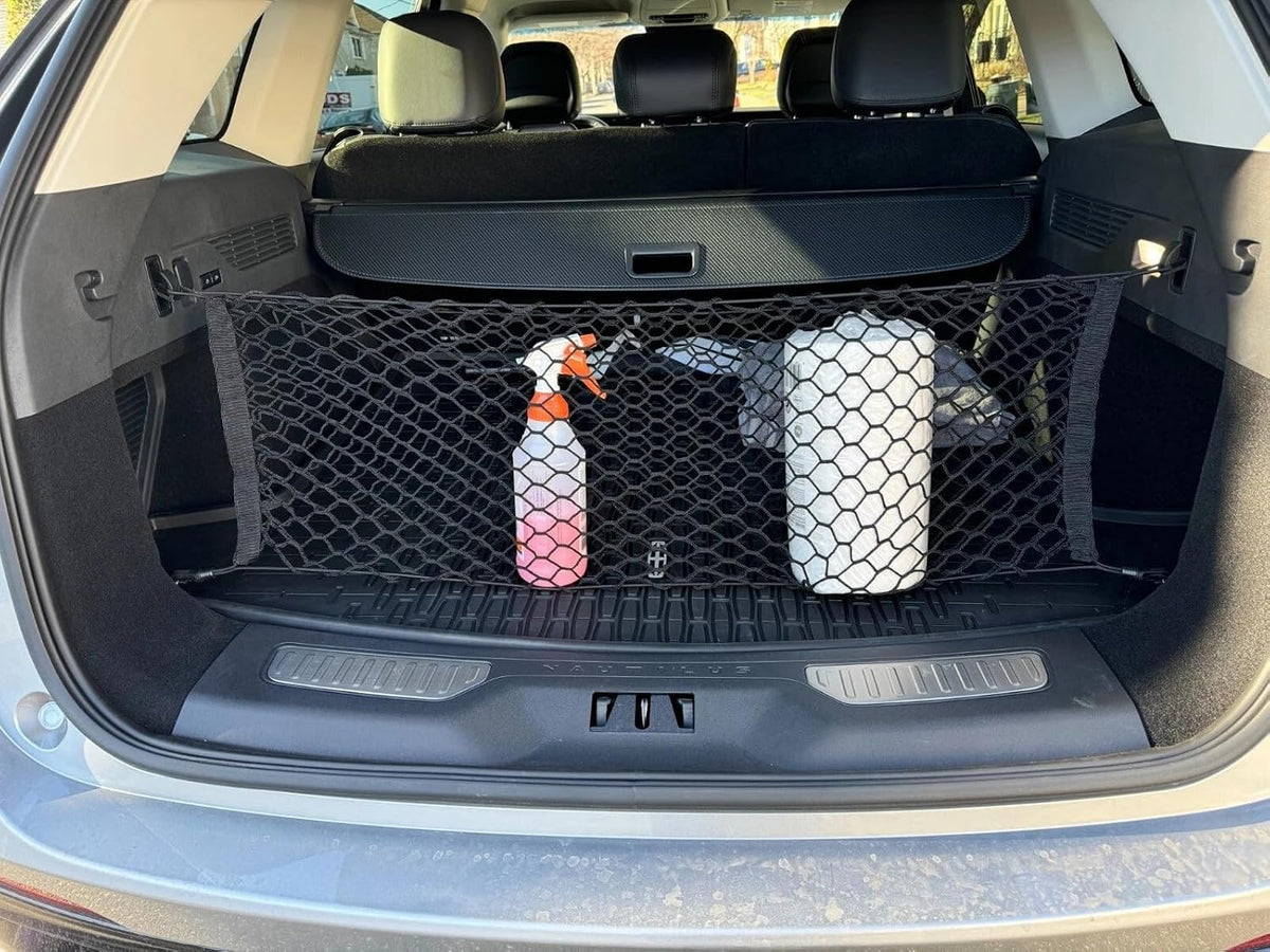 Rear Trunk Organizer Cargo Net for Lincoln Nautilus 2024–2026 – Envelope Style Cargo Net for SUV – Premium Mesh Car Trunk Organizer Vehicle Carrier Storage – Compatible with Nautilus