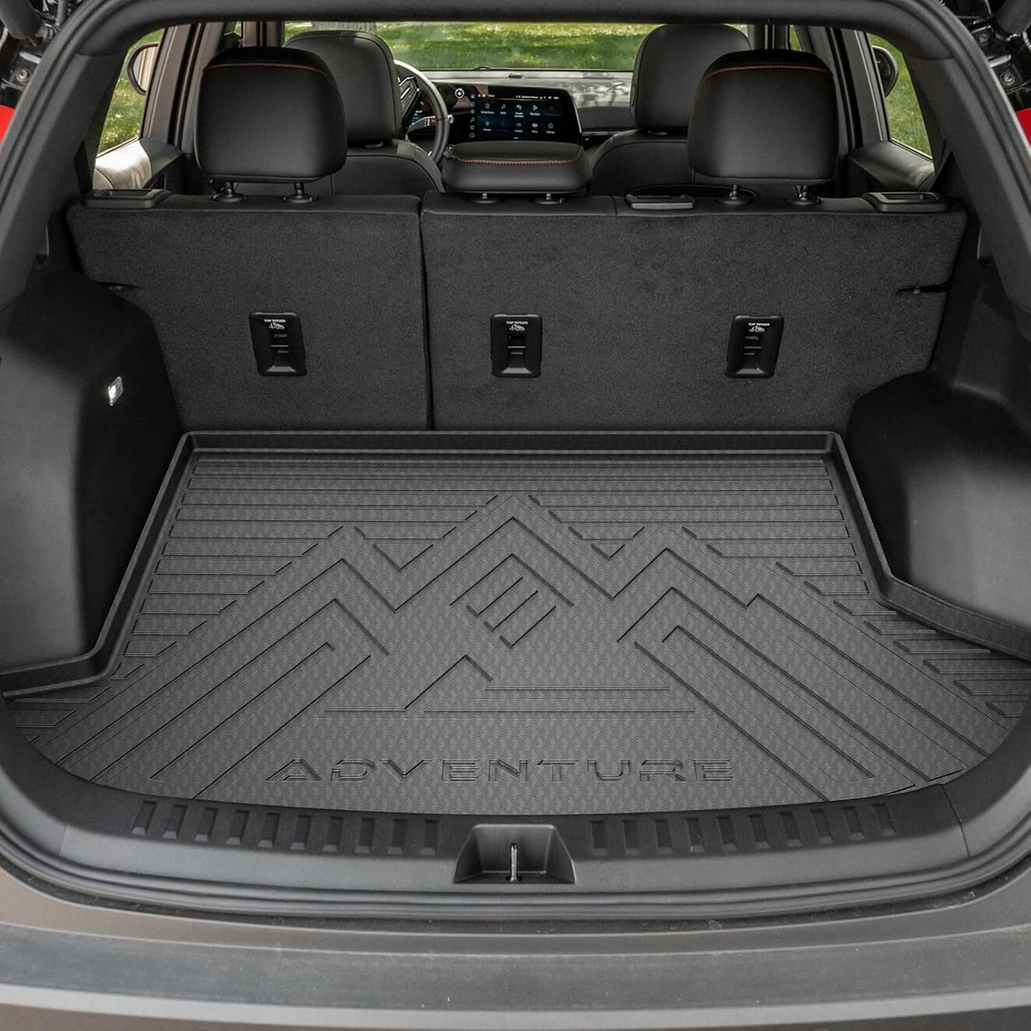 KUST Floor Mats Cargo Mat for Chevy Equinox/GMC Terrain 2025-2026 (5-Seats, Gasoline), All Weather Floor Liners Trunk Mat for Equinox Accessories Rear Cover TPE Rubber Raised Edge