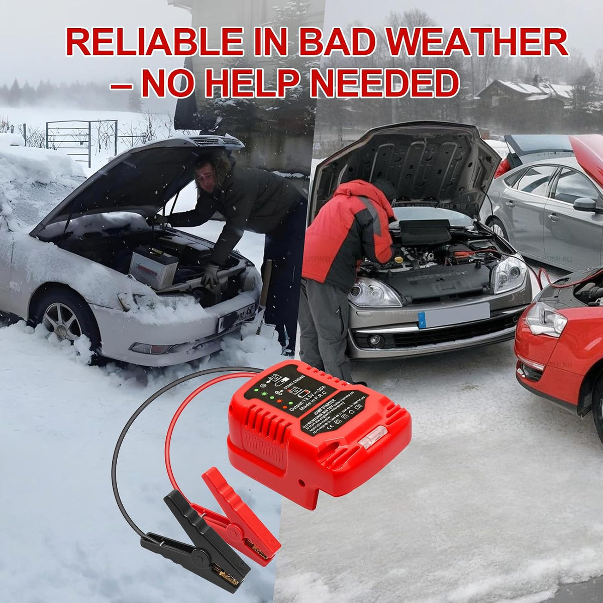 12V Jump Starter Adapter Compatible with Milwaukee 18V Batteries