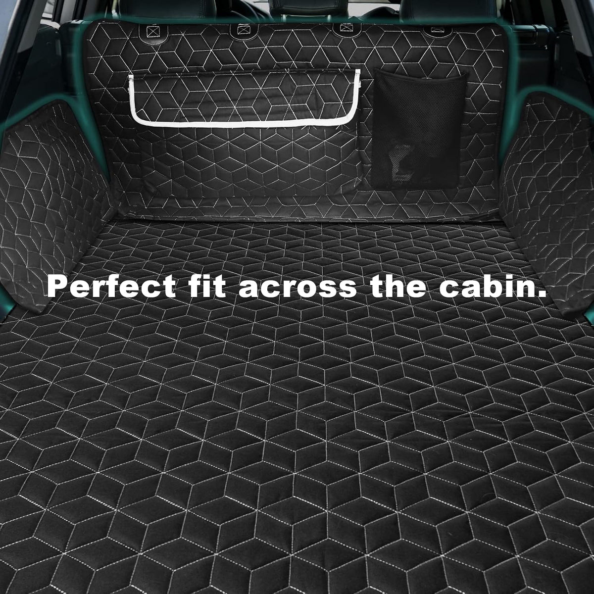Meginc SUV Cargo Liner for Dogs,100% Waterproof Pet Trunk Car Seat Cover Mat with Bumper Flap Protector,Dog Protect Auto Carpet, Heavy Durable Pet Car Seat Protector for SUV CRV RAV4 Q5 CX5