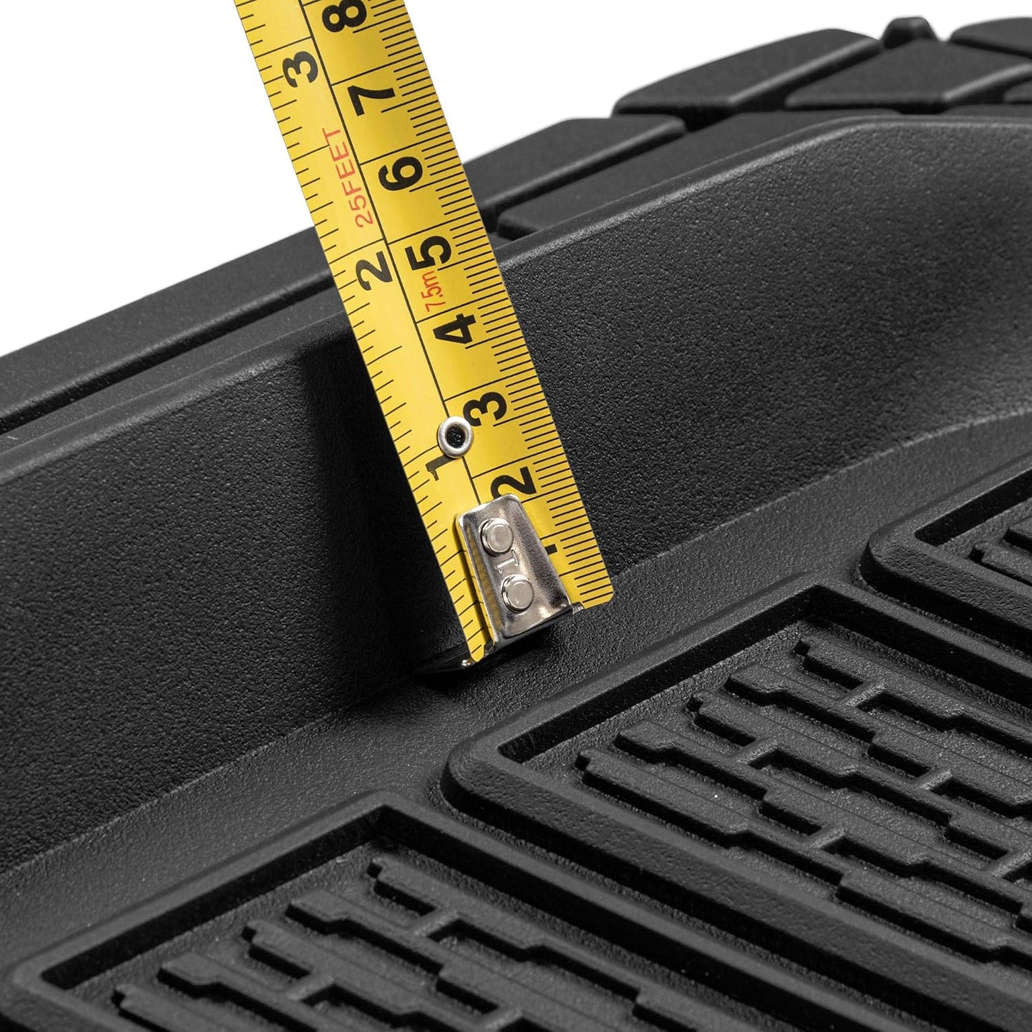 Cat® CAMT-9014 (4-Piece) Heavy Duty Deep Dish Rubber Floor Mats, Trim to Fit for Car Truck SUV & Van, All Weather Total Protection Durable Liners