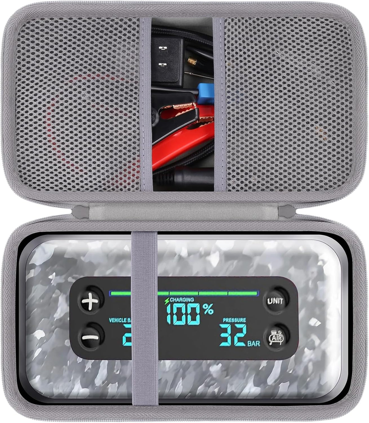 khanka Case for HALO Bolt Ultimate 3.0/2.0/Air+1750 Jump Starter,Grey