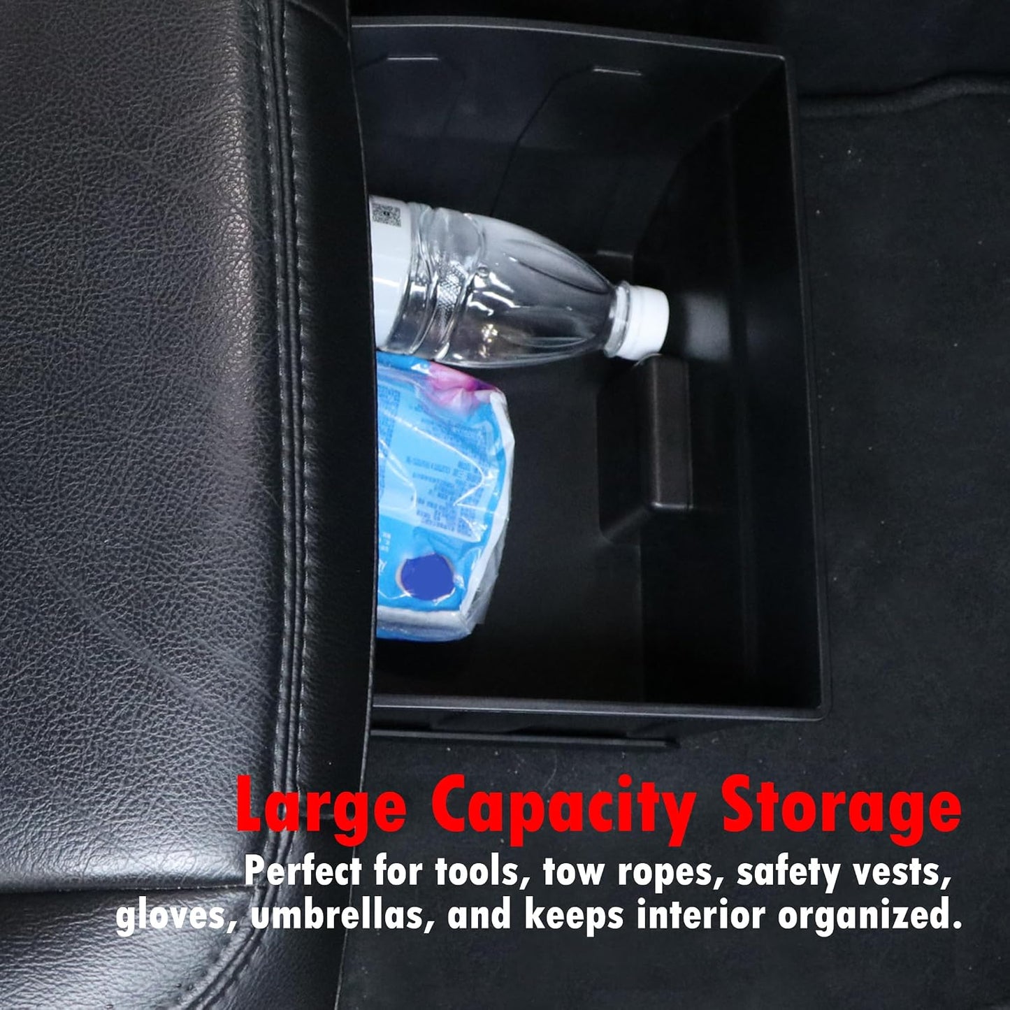 Rear Under Seat Storage Box for Jeep Wrangler JK 2011-2018 | For 4-Door, Not for 2-Door, Back Under Seat Organizer Tool Box Interior Accessories, 2 Pcs