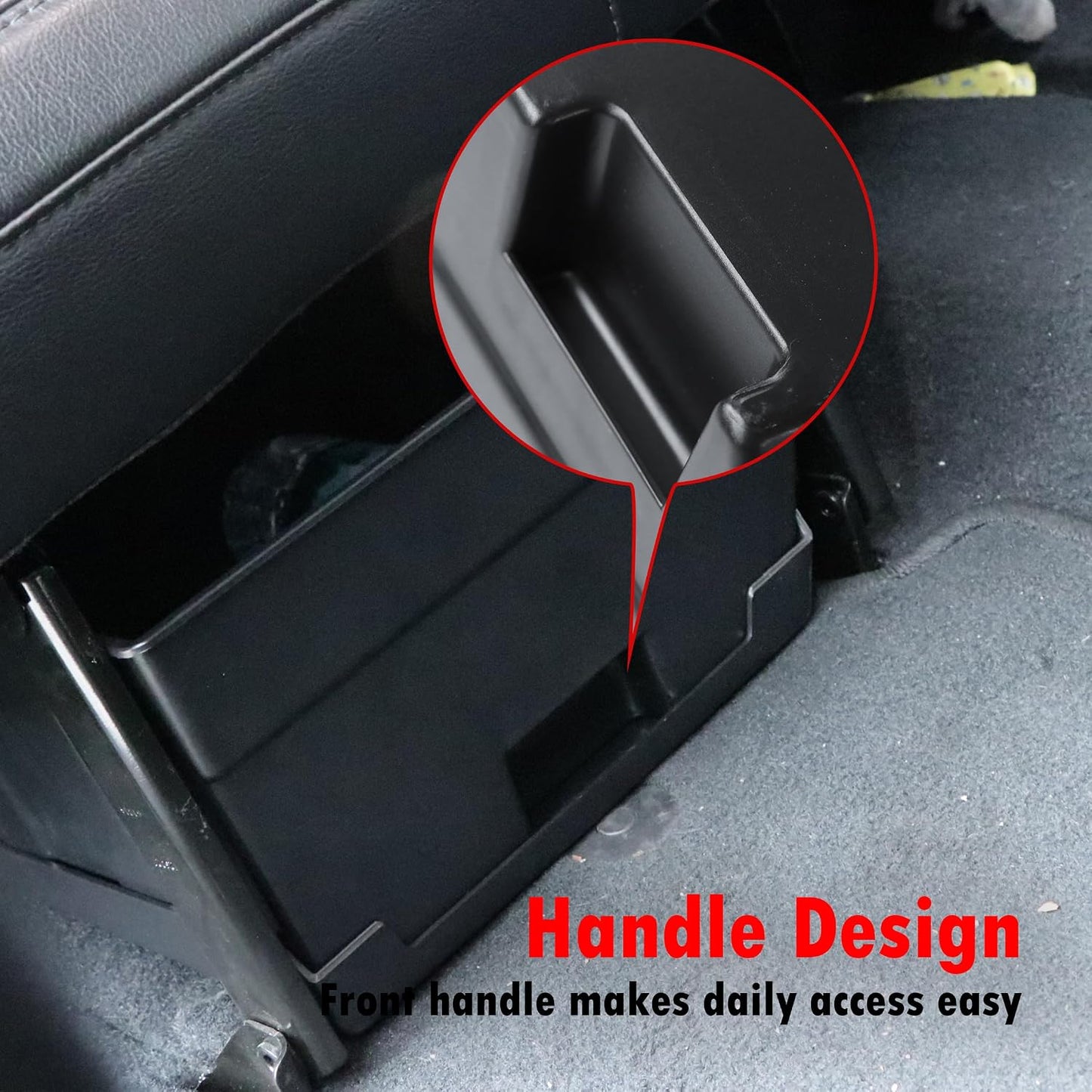 Rear Under Seat Storage Box for Jeep Wrangler JK 2011-2018 | For 4-Door, Not for 2-Door, Back Under Seat Organizer Tool Box Interior Accessories, 2 Pcs