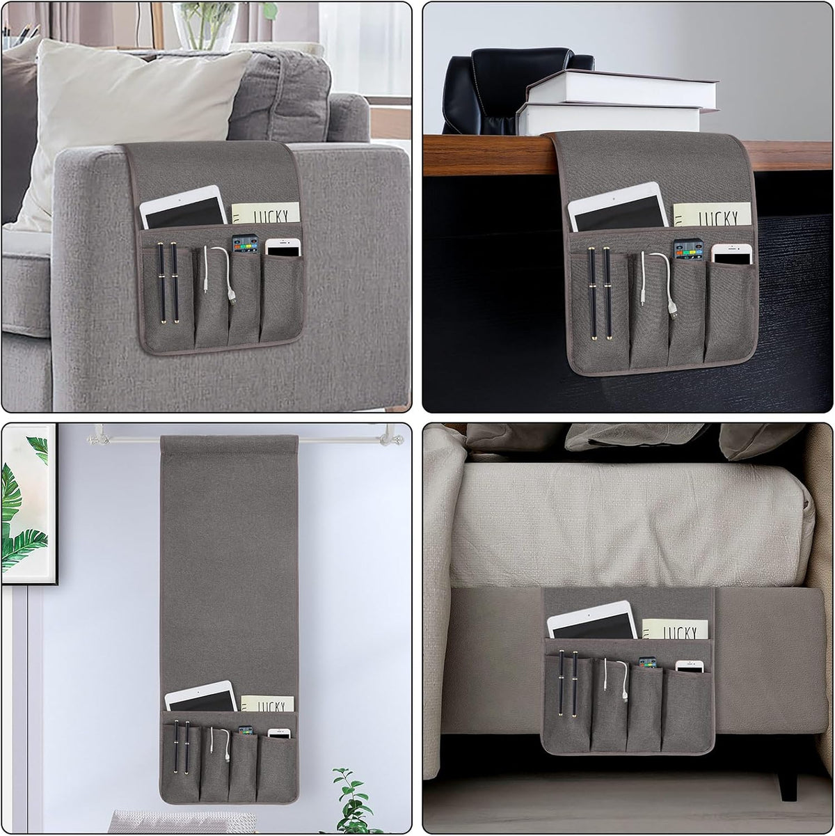 Remote Control Holders for Armchairs, Couch Caddy, Featuring Non-Slip Bases