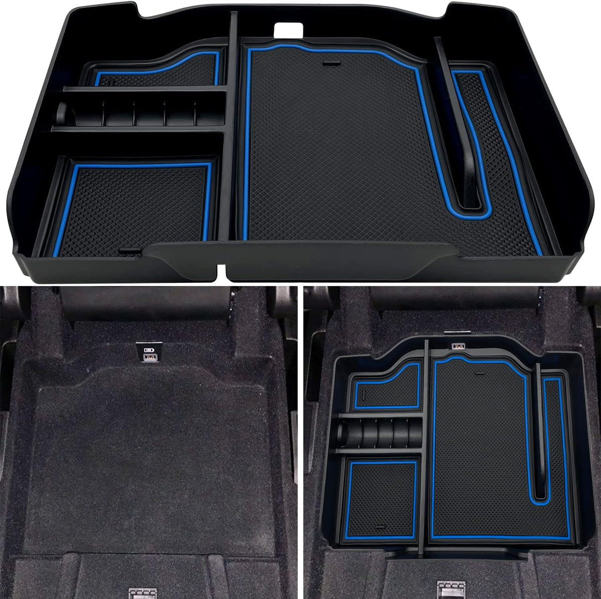Center Console Organizer fit for Dodge RAM 1500 2500 3500 2025 2024 2023 2022 2021 2020 2019 Accessories Interior Storage Box Armrest Storage Tray (Red) NOT FIT for 40/20/40 Split Bench Seat
