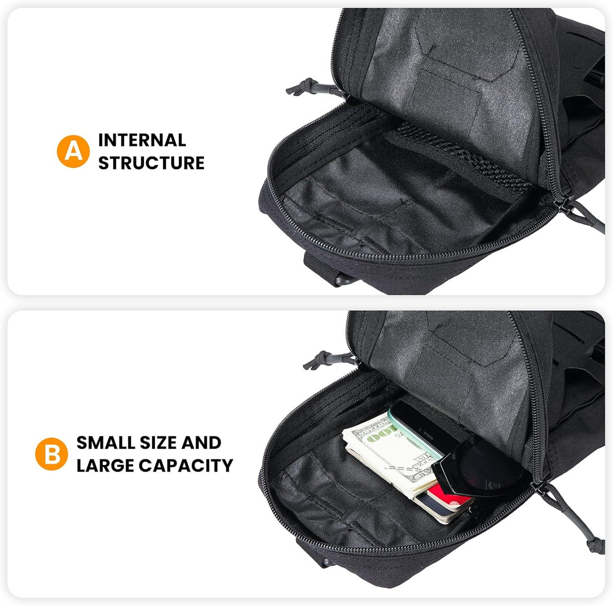 EXCELLENT ELITE SPANKER Tactical EDC Pouch Molle Utility Tool Pouches