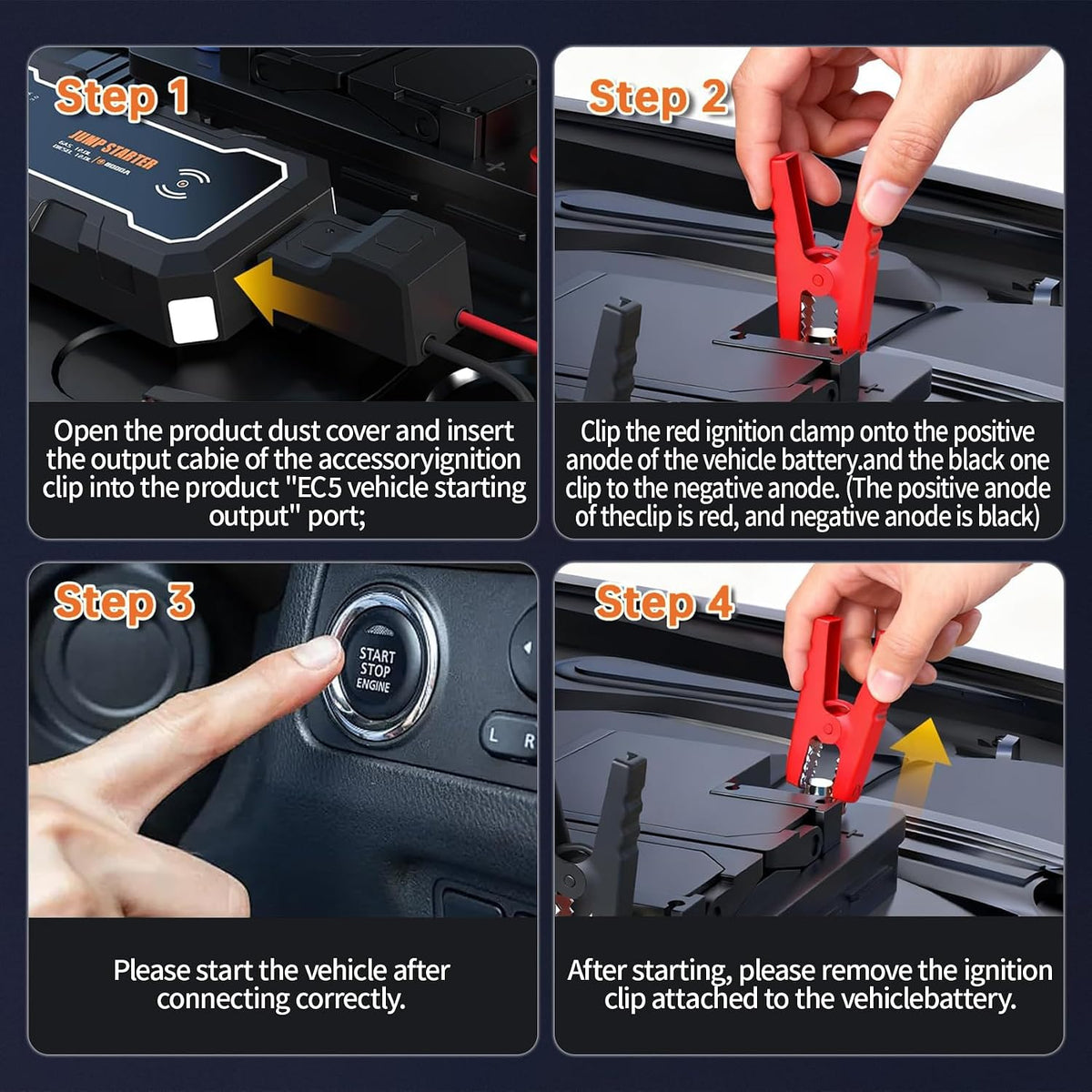 CROS 12V 3500A Portable Jump Starter with Wireless Charger