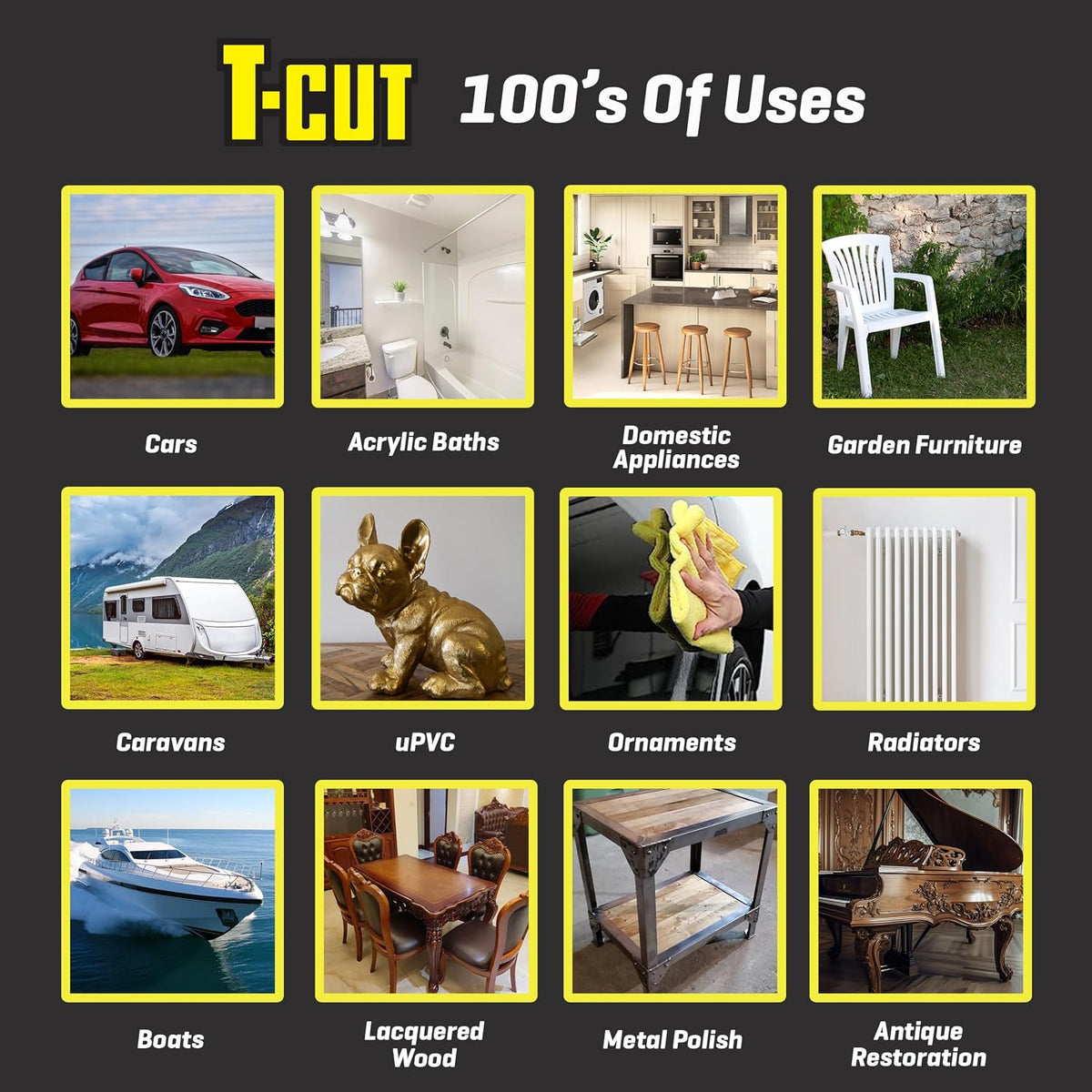 T-Cut Original Car Paintwork Restorer & Scratch Remover, 10.5 Fl Oz