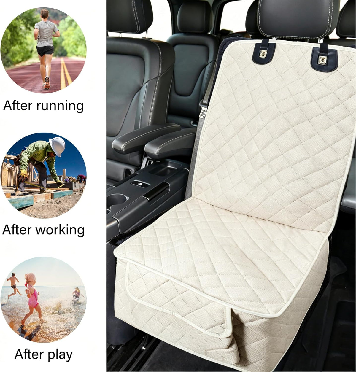 BFXM Full Protection Car Seat Protector for Front Seat, Dog Car Seat Cover