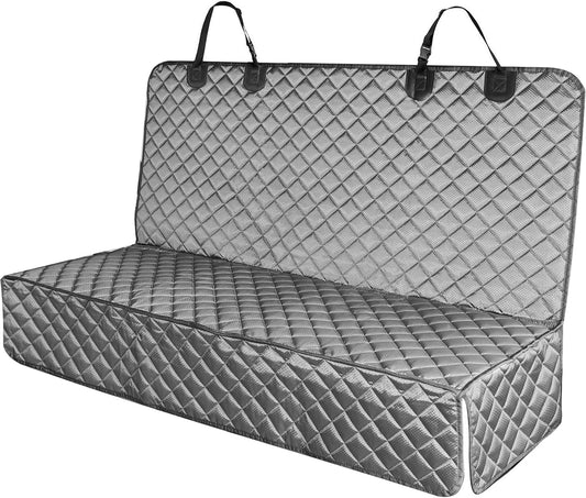 PETICON Waterproof Scratchproof Pet Bench Seat Covers for Cars, SUVs, Nonslip Durable Back Seat Cover for Dogs, 600D Oxford Fabric, Machine Washable