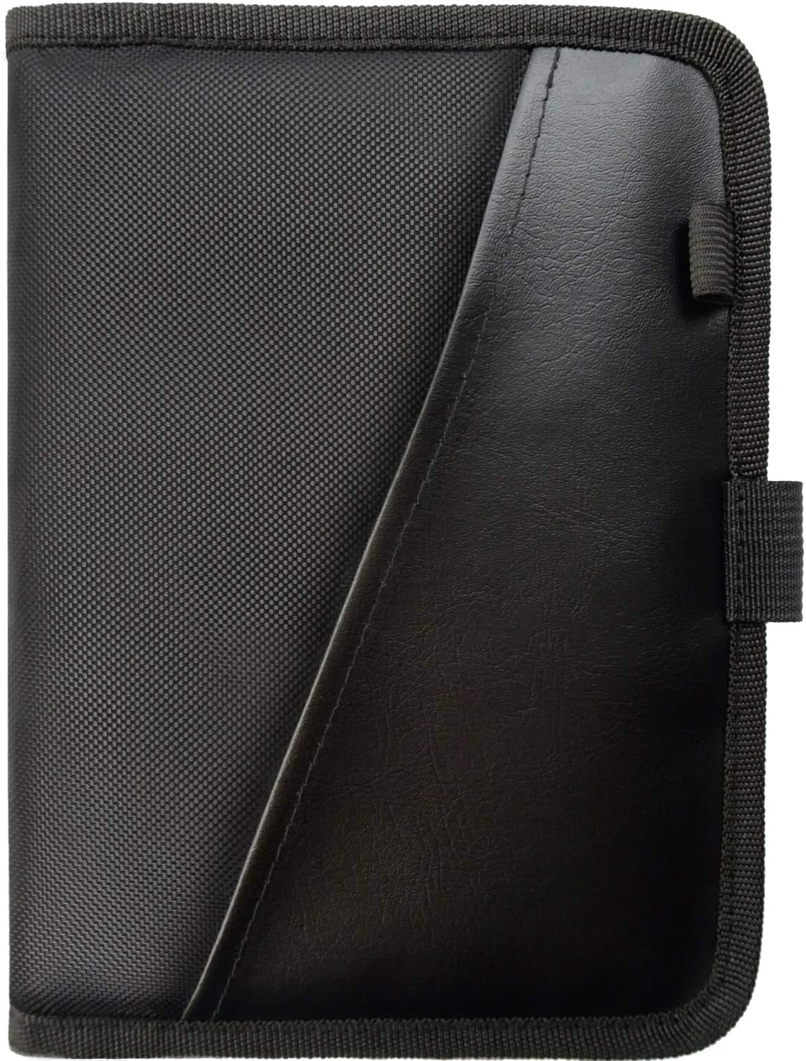 PlusXpres Glove Box Compartment Organizer - Car Document Holder - Black | Owner Manual Case Pouch, Vehicle Storage Wallet for Registration and Insurance Card, Auto Paperwork Holder, Log Book included