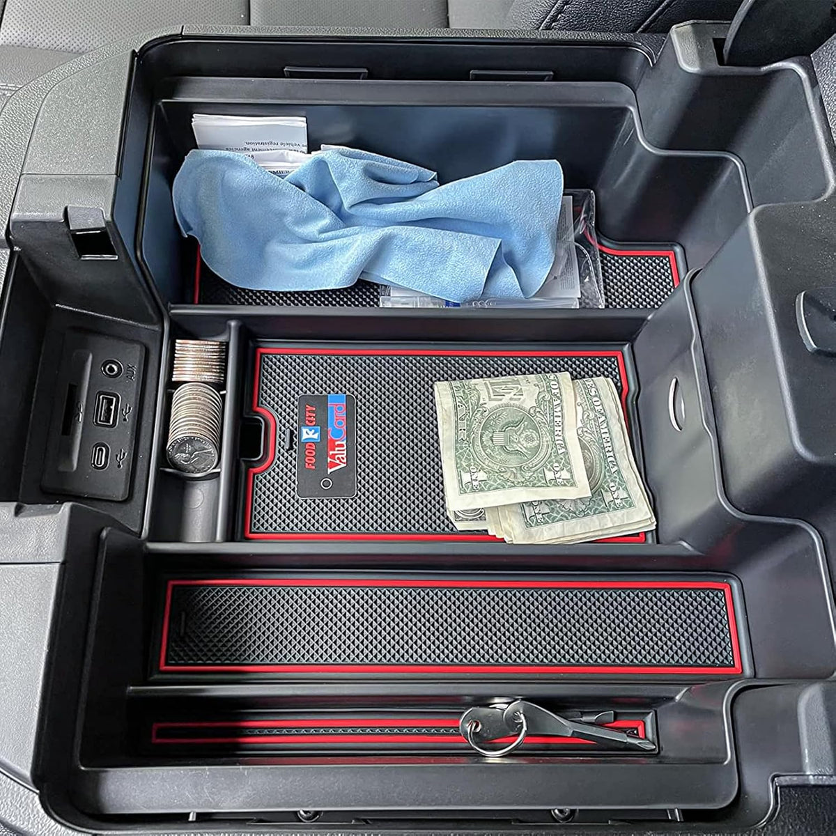 Center Console Organizer for 2019-2023 Chevy Silverado/GMC Sierra