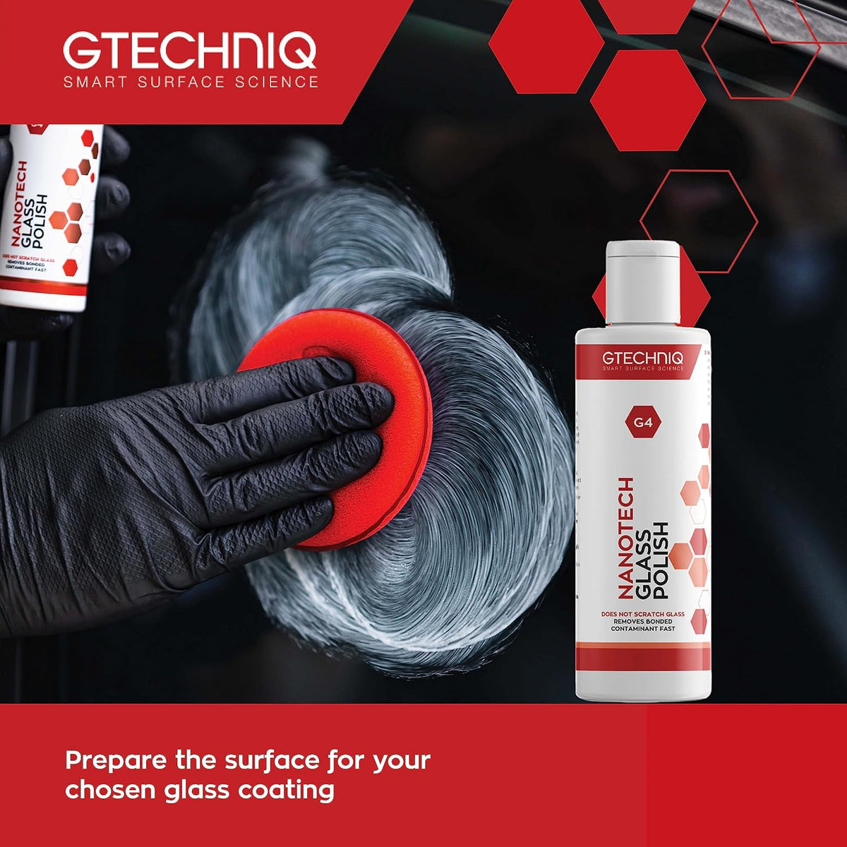 Gtechniq G4 Nanotech Windshield Polish, 3.4 fl oz