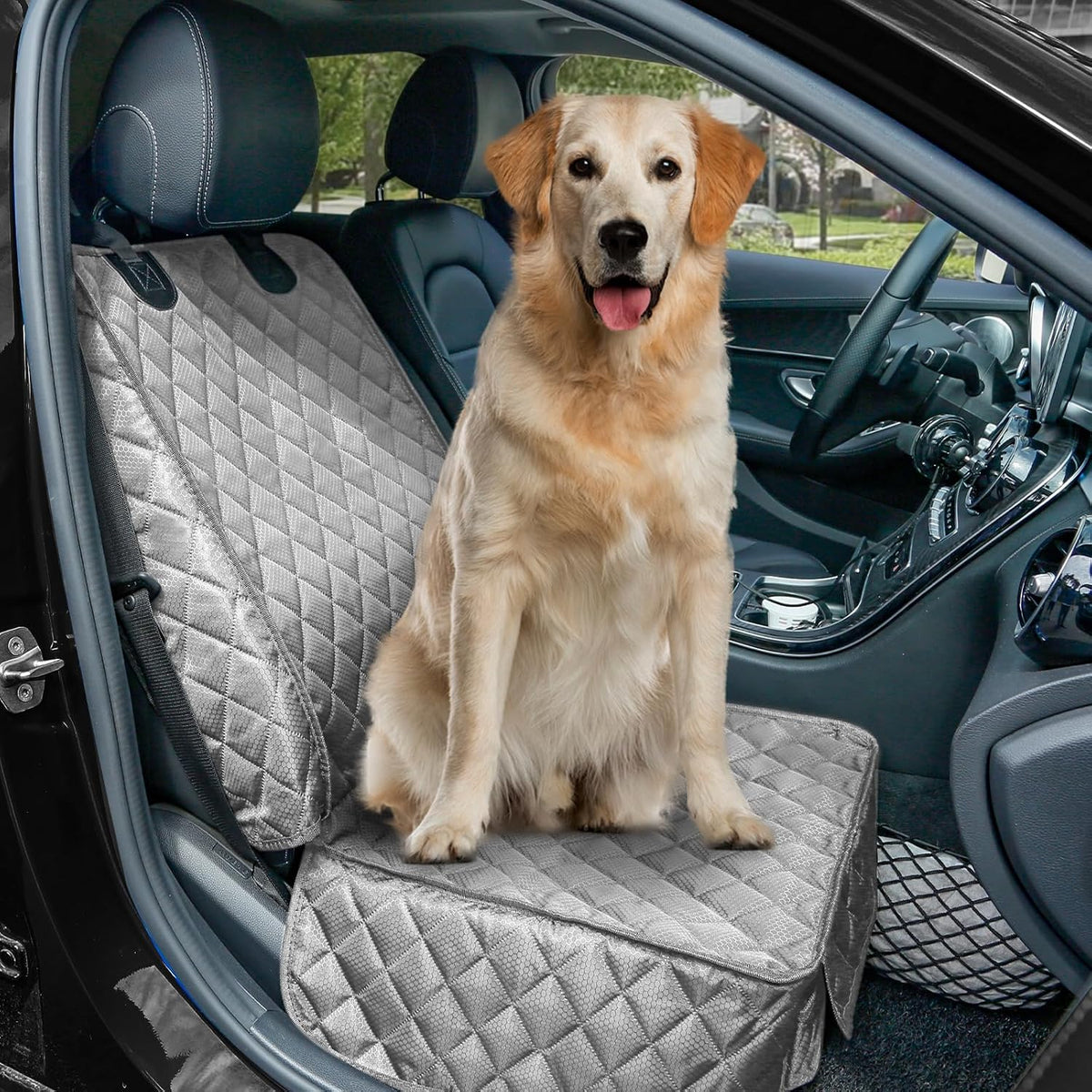 PETICON Waterproof Front Seat Car Cover, Full Protection Dog Car Seat Cover