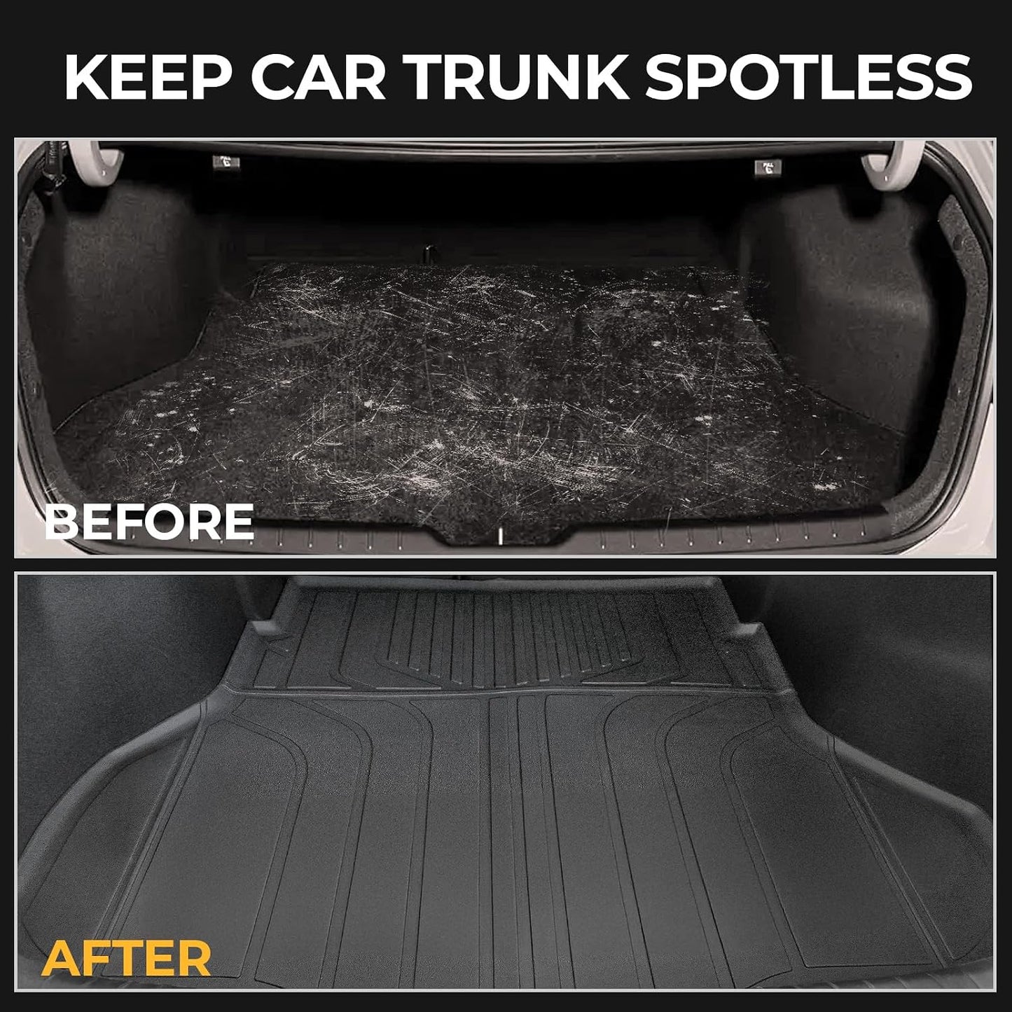 Floor Mats for Kia K4 2025-2026, All Weather Floor Mats Trunk Cargo Liner and Door Sill Guards Accessories, Full Coverage Set
