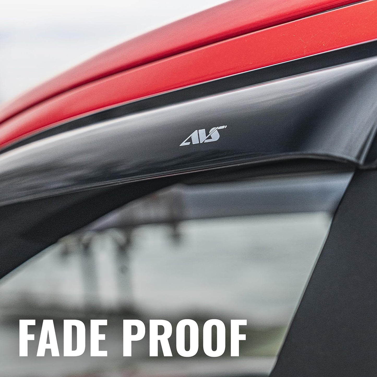 Auto Ventshade [AVS] Outside Mount Rain Guards for 2014 - 2018 Kia Forte Sedan | Window Vent Visors, 4 pcs. - Smoke | 94544