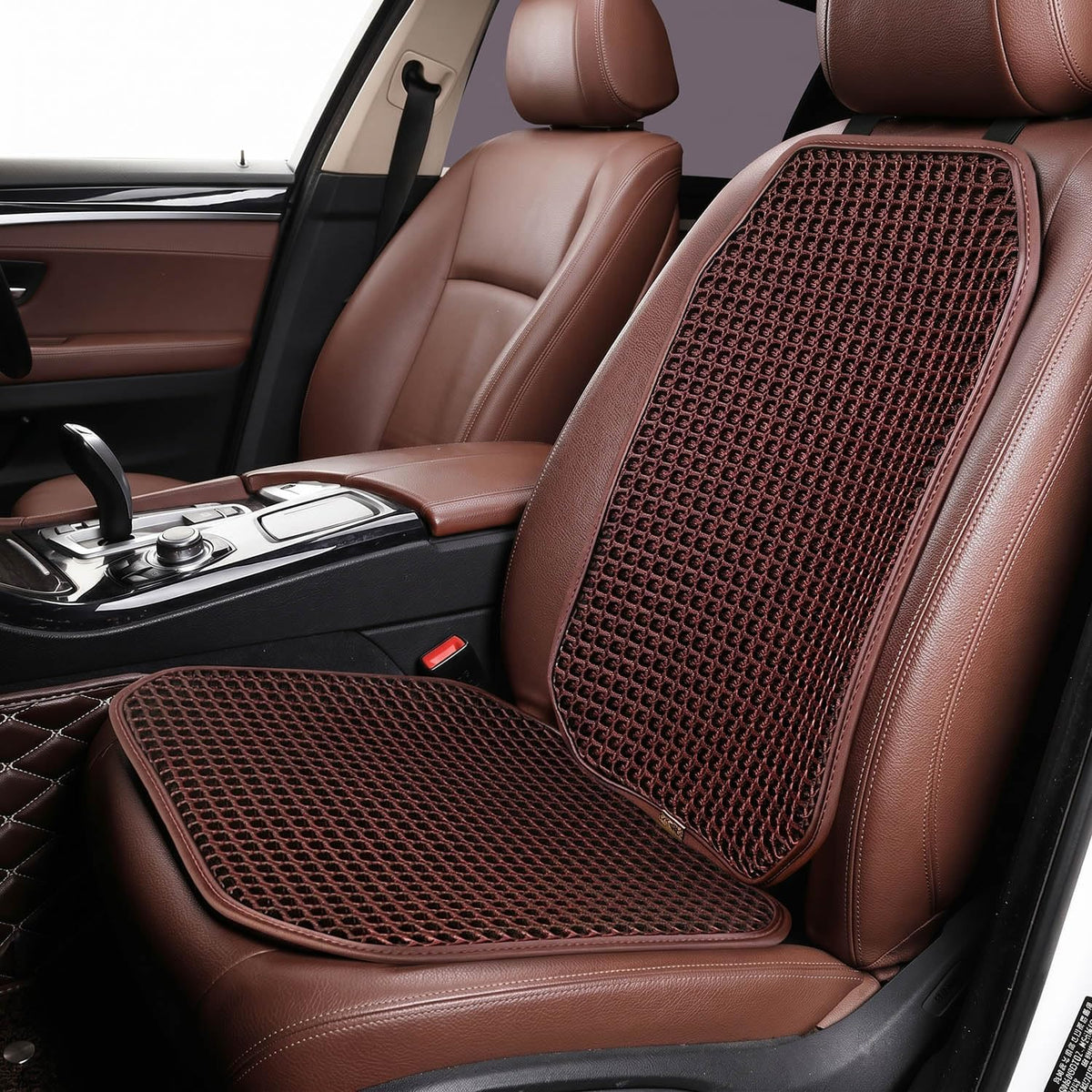 New Summer Cooling Ventilated Big Air Mesh Seat Cushion Pad for Car,Universal Breathable Vented Seat Cover Fits Car SUV Truck Van Pickup for Driving Seat(Black-SeatCushion-1Pcs)