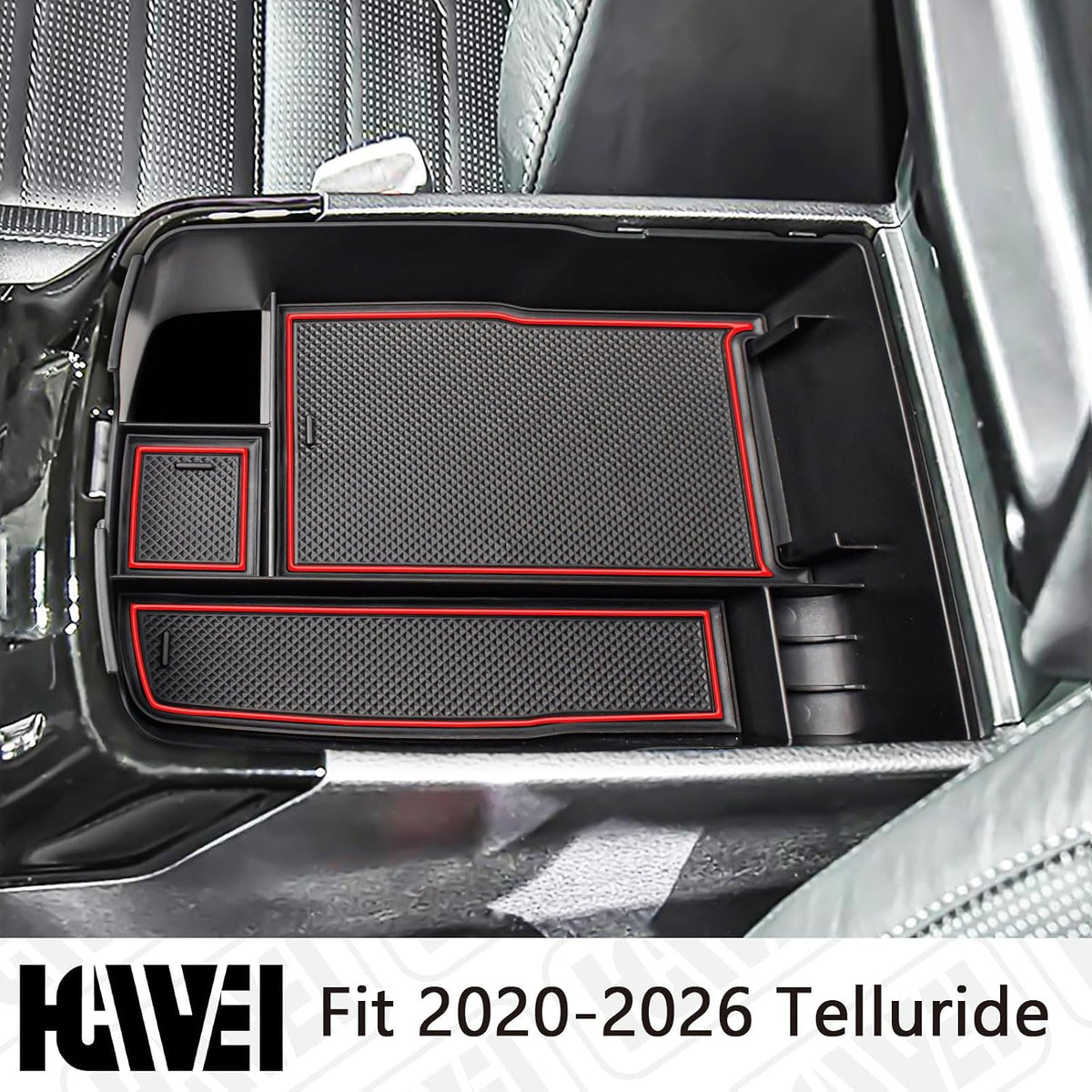 HGWEI Center Console Organizer for Kia Telluride 2020-2025 2026 Accessories