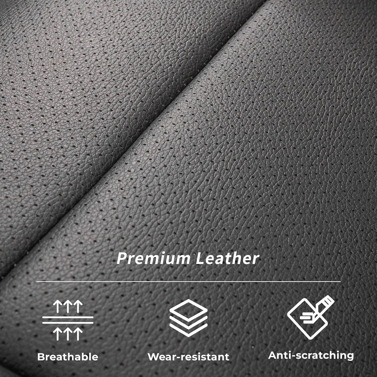 coverdream Custom Seat Covers for 2017-2022 Honda CR-V,Premium Faux Leather Car Seat Cover Set,Full Set Waterproof SUV Seat Protector,Armrest Covers Included (Red/Black)