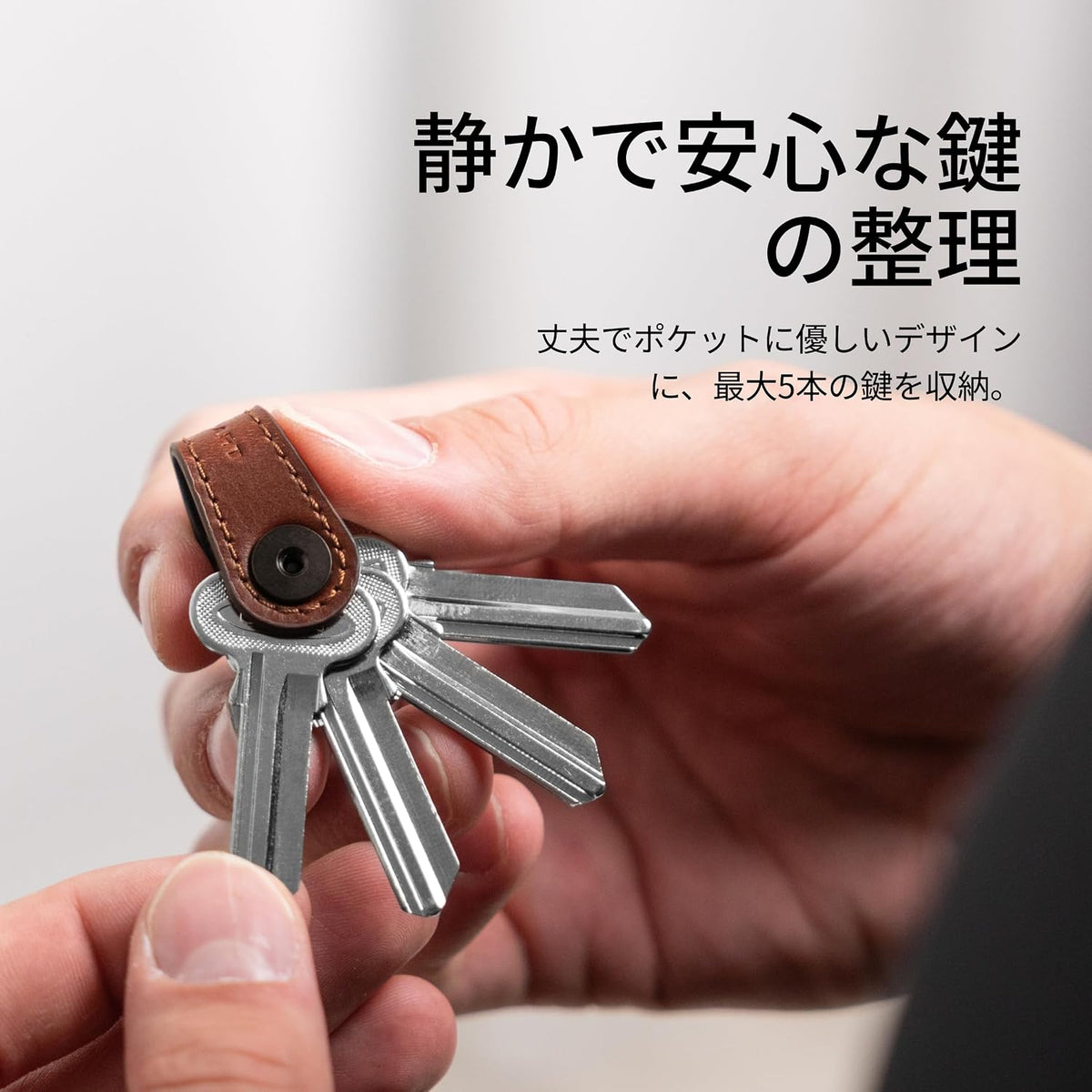 KeySmart Mini - Keychain Key Holder - Compact Key Organizer for Key Chain, Clutter-Free Minimalist Compact EDC Key Chains