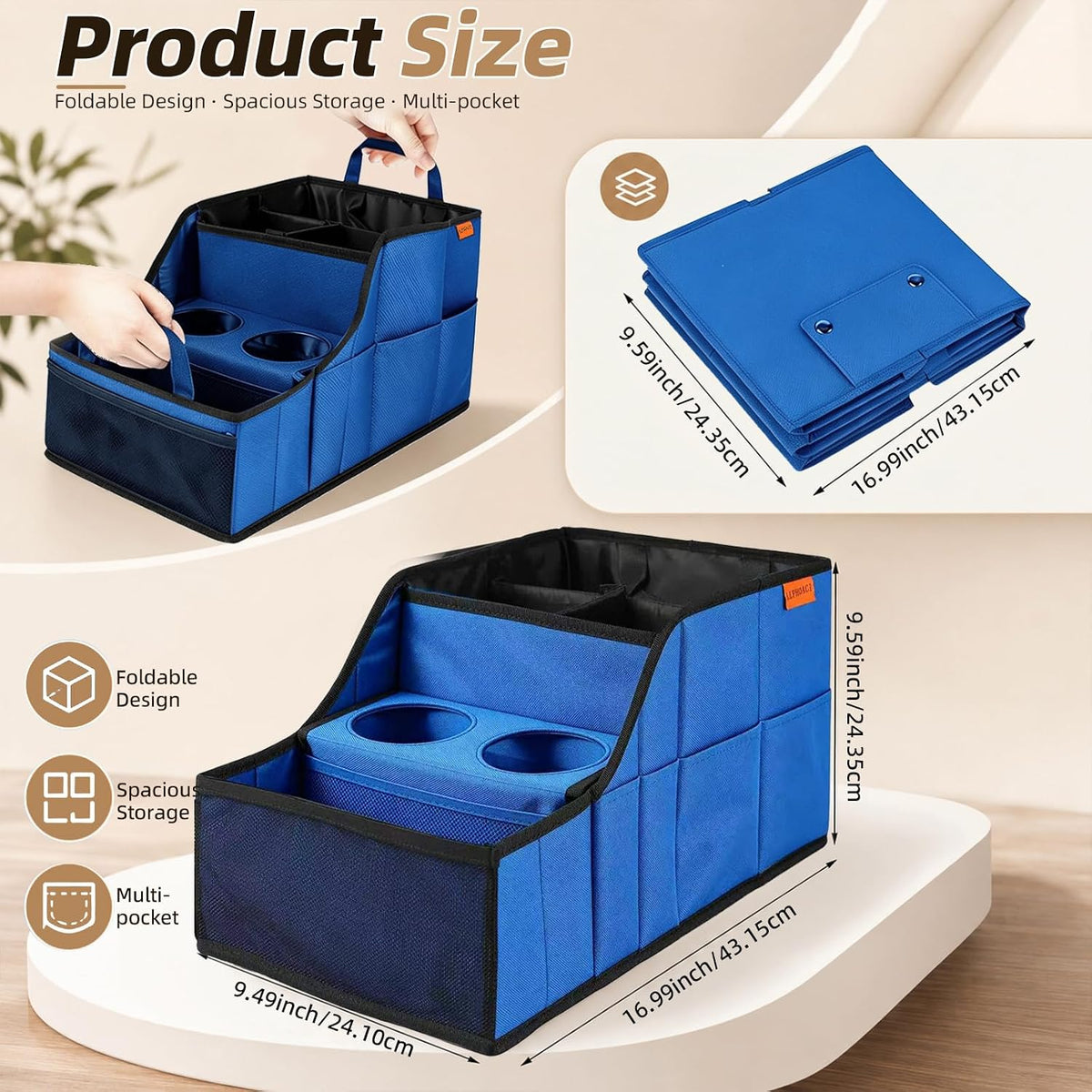 Car Seat Organizer Back Front Captains Seats Storage Travel