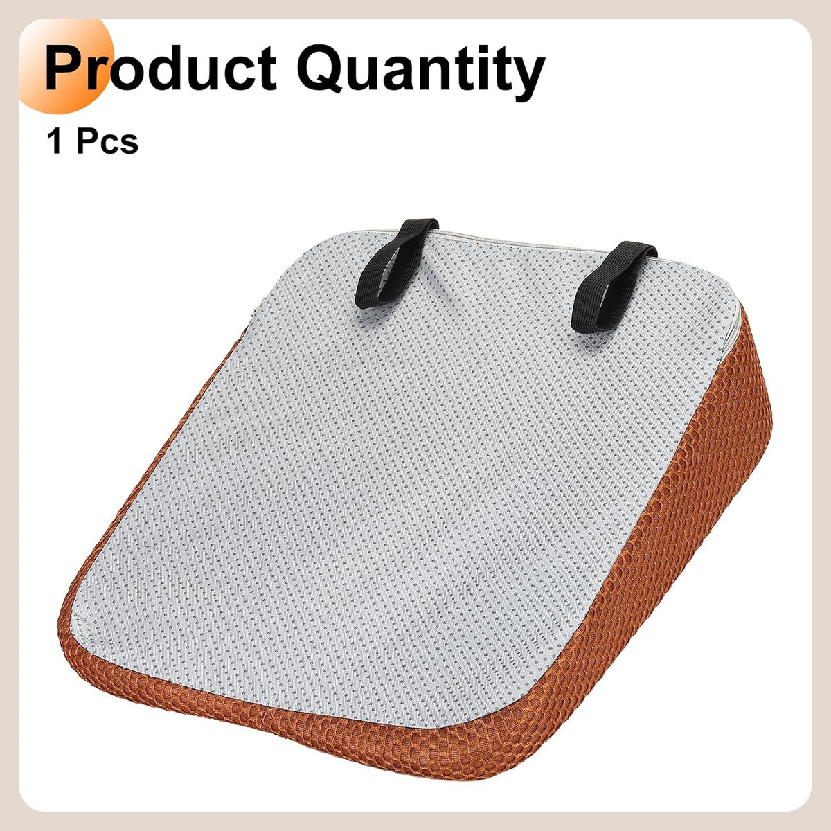 HARFINGTON Seat Cushion 3.94" Thick Comfort Memory Foam Office Chair Cushion with Non Slip Bottom for Car Seat Driver, Orange