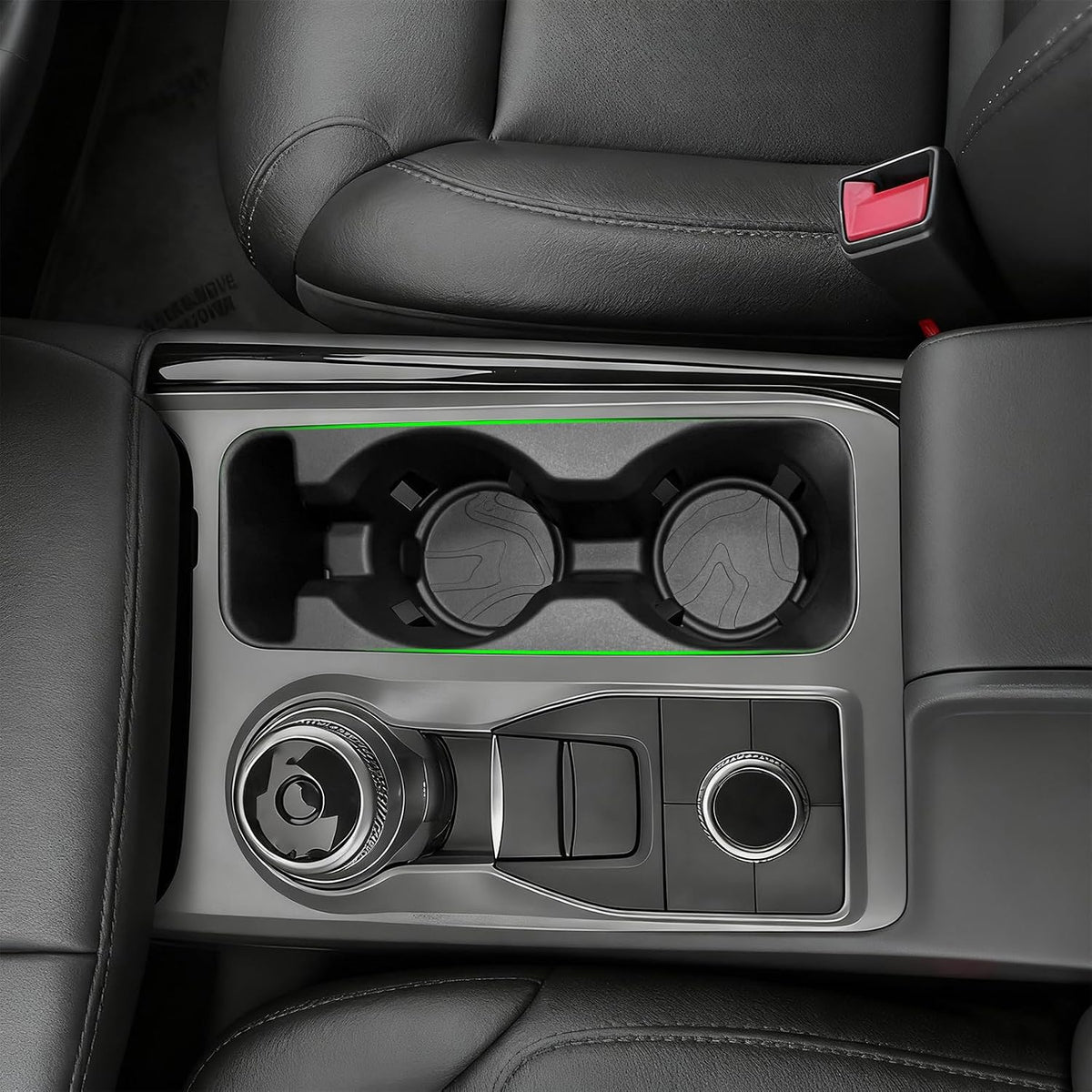 Upgrade Cup Holder Inserts for Ford Explorer 2020-2024 Accessories, Non-Slip Soft Silicone Center Console Cup Holder Protector Organizer for Ford Explorer Accessories