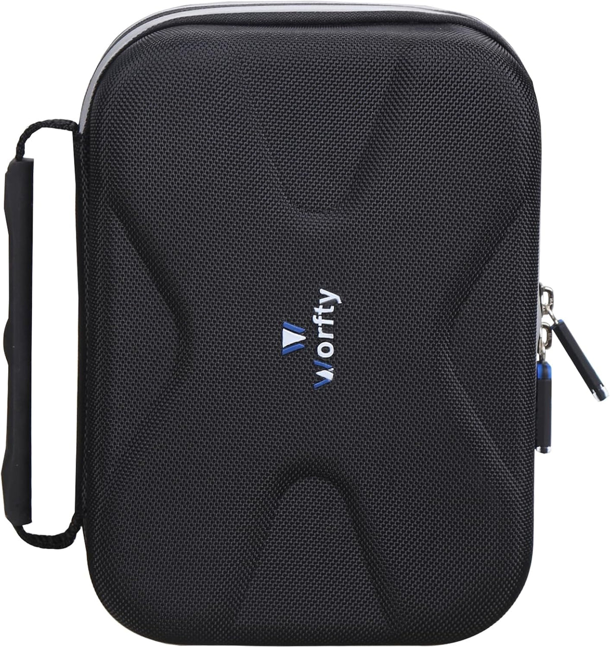 Case for Saker Handheld Car Vacuum Portable Cordless17000PA Mini Vacuums Foldable with Pocket for Accessories - Hard Protective Travel Carrying Storage Organizer Bag (Black)