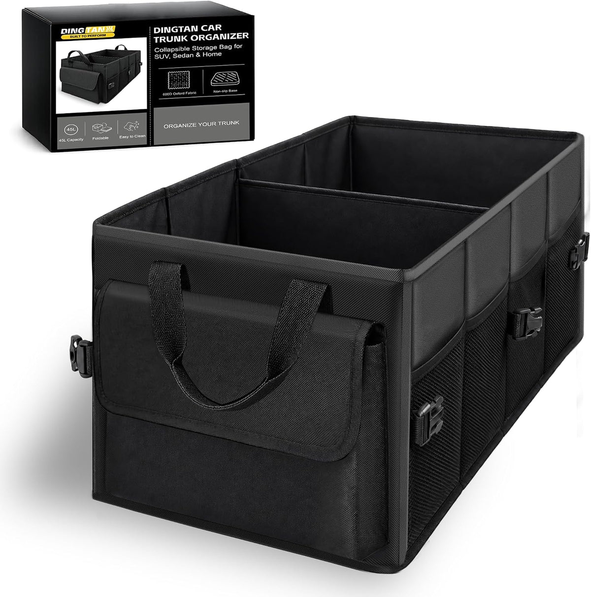 Trunk Organizer, Small Foldable Car Organizer for SUV, Jeep, Sedan