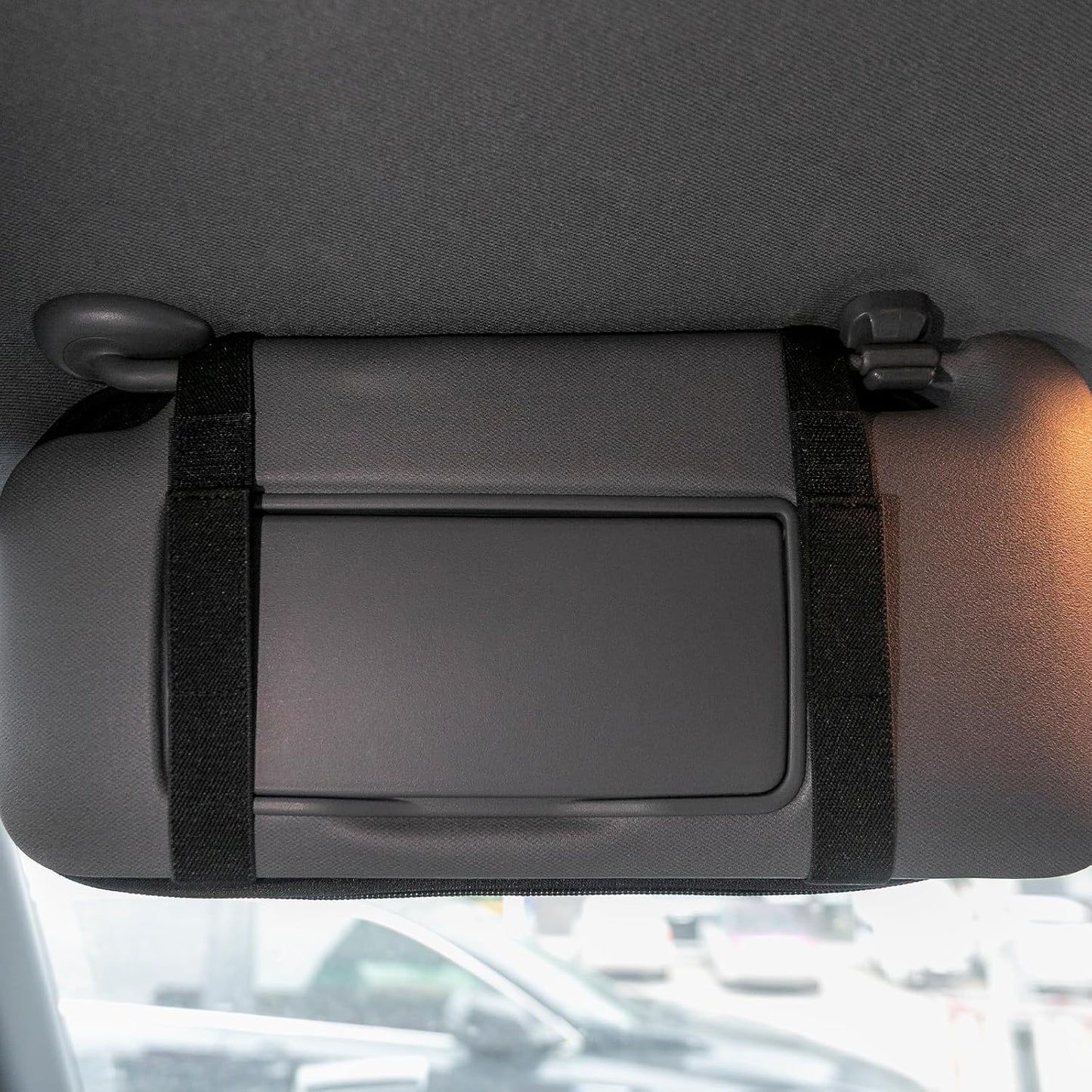 EXCELLENT ELITE SPANKER Car Sun Visor Organizer Auto Interior Accessories Visor Storage Pouch Holder for Car, SUV, Truck with with Multi-Pocket（Black