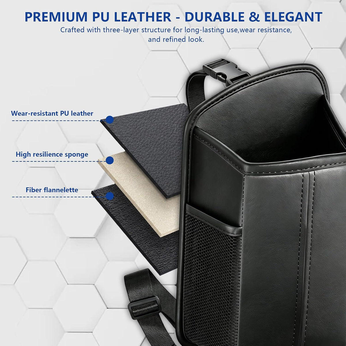 Car Tissue Holder, Leather Car Front Seat Side Tissue Holder, 1PCS