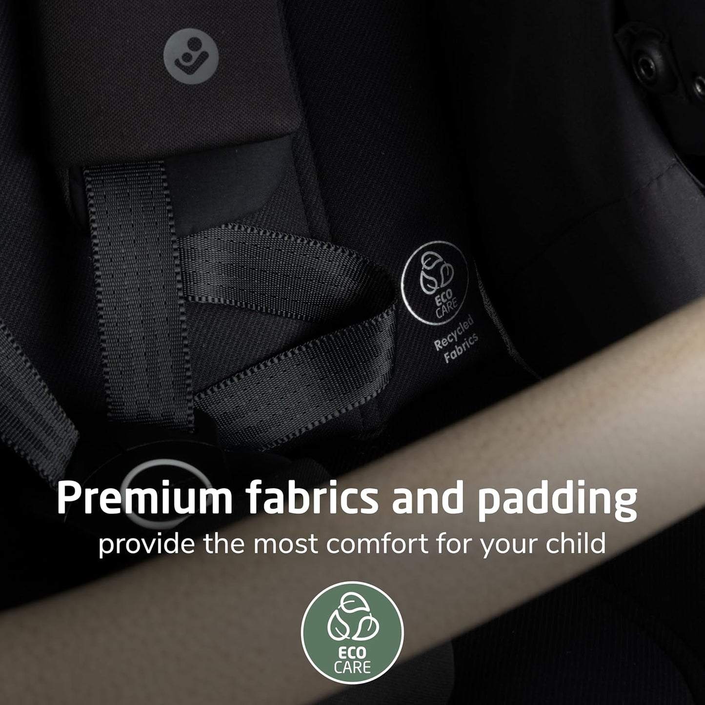 Maxi-Cosi Zelia Pro 5-in-1 Travel System with Mico Pro Infant Car Seat and Baby Stroller Combo, Reversible Seat, Large Wheels, Adjustable Handle, Newborn to Toddler, Lightweight, Caspian Caviar