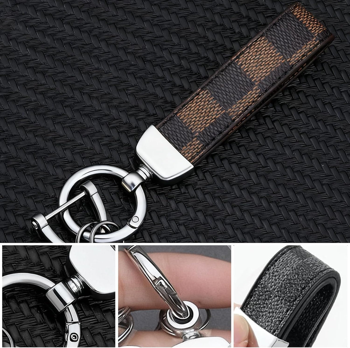 Business Leather Keychain Set - Key Holder