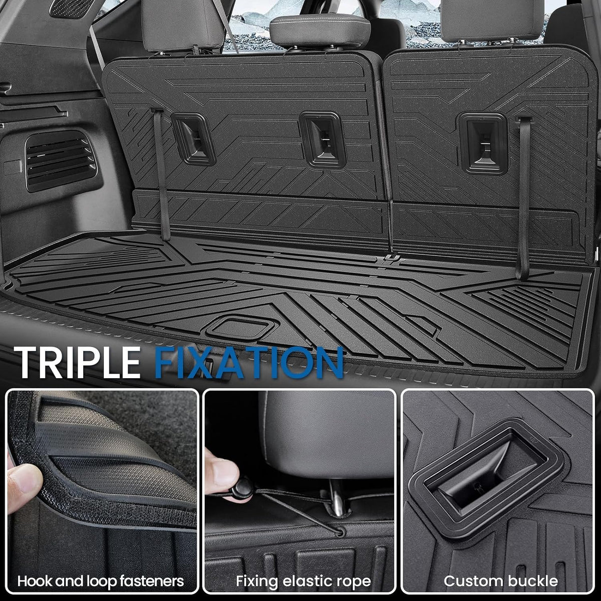 Floor Mats for Chevy Traverse & GMC Acadia 2024-2027 7 Seats