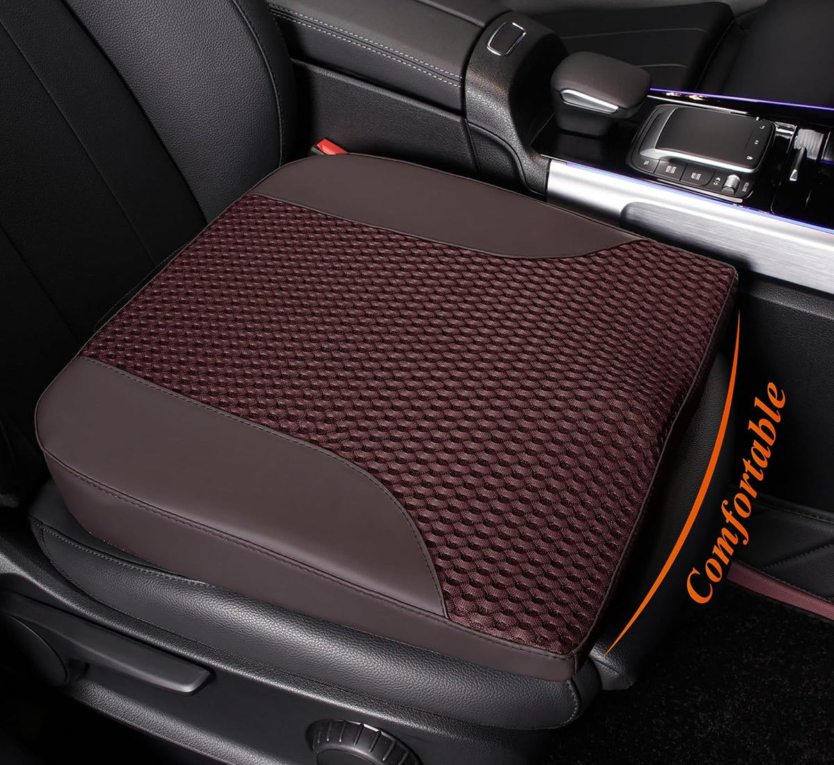 kingphenix Memory Foam Car Seat Cushion for Driving Comfort and Office Use