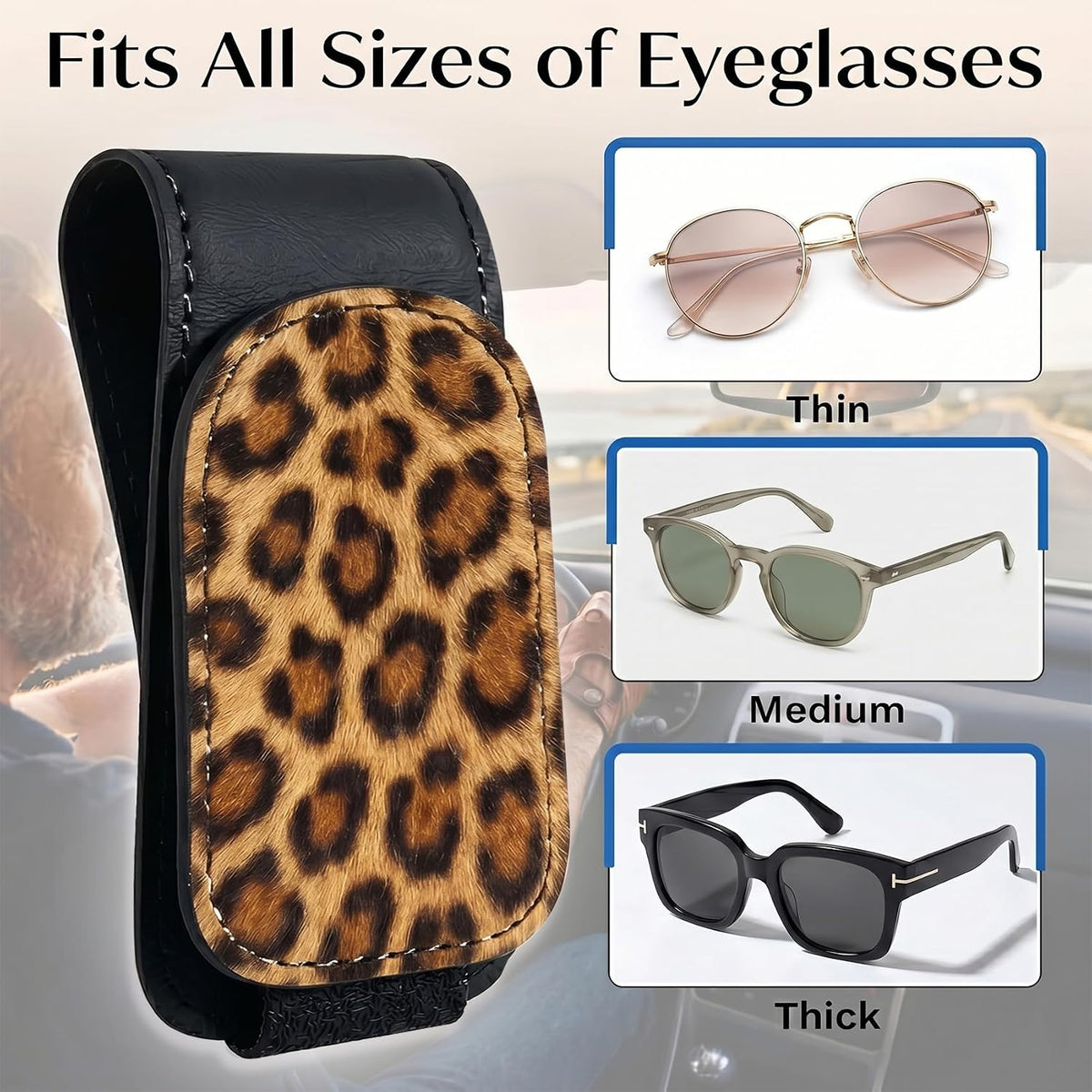 Owl Car Sunglasses Holder Universal Magnetic Visor Accessories