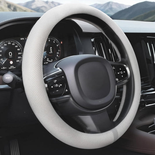 15 Inch Silicone Steering Wheel Cover for Women Thermoregulating All-Season