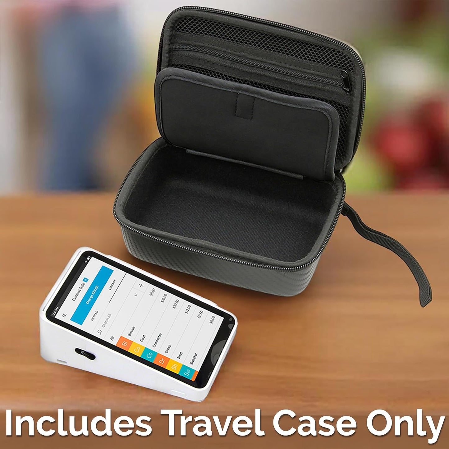 CASEMATIX Travel Carry Case Compatible with Square Terminal POS System Reader, Will Not Fit Paper or Accessories, Case Only