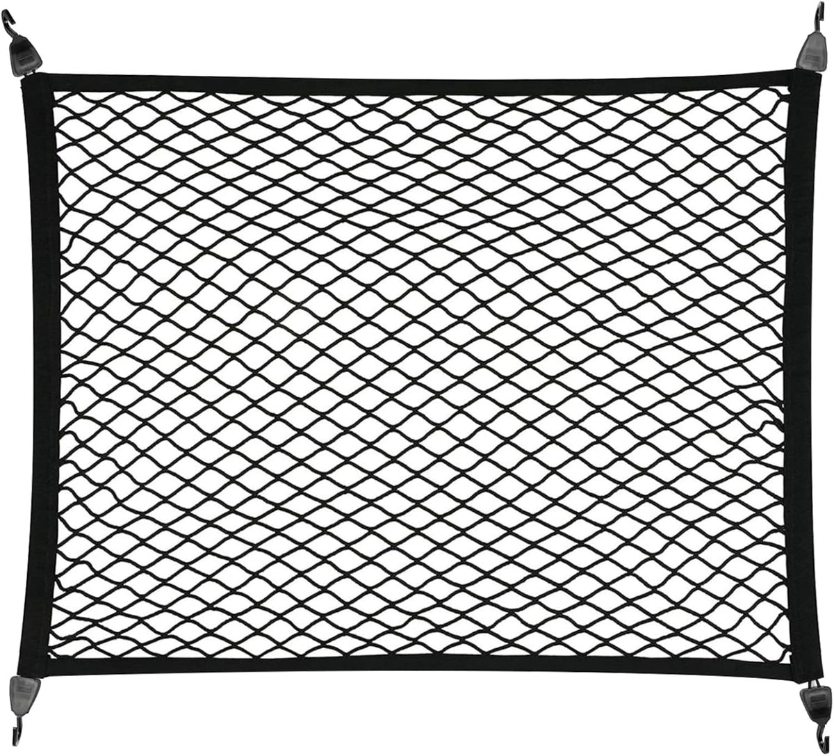 Cargo Net for SUV, Truck Bed Organizer, Cargo Storage Elastic Mesh Net Organizer with Hooks, Auto Accessories Adjustable Highly Elastic Storage Organizer Net for Most SUVs, Cars and Trucks
