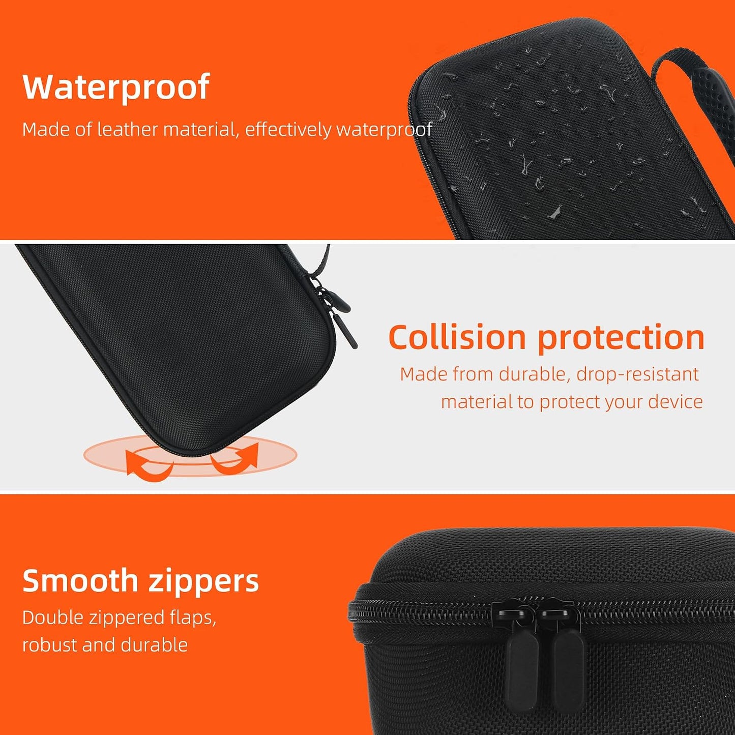 Wireless Microphone Carrying Case Compatible with JBL Dual Microphone System | Portable Storage Bag for Handheld Mics, Receiver, Adapters & AA Batteries | for Karaoke Singing and Party Box Events