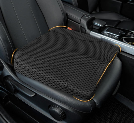 kingphenix Premium Car Seat Cushion, Memory Foam Driver Seat Cushion to Improve Driving View- Coccyx & Lower Back Pain Relief - Seat Cushion for Car, Truck, Office Chair (4D Mesh Black)