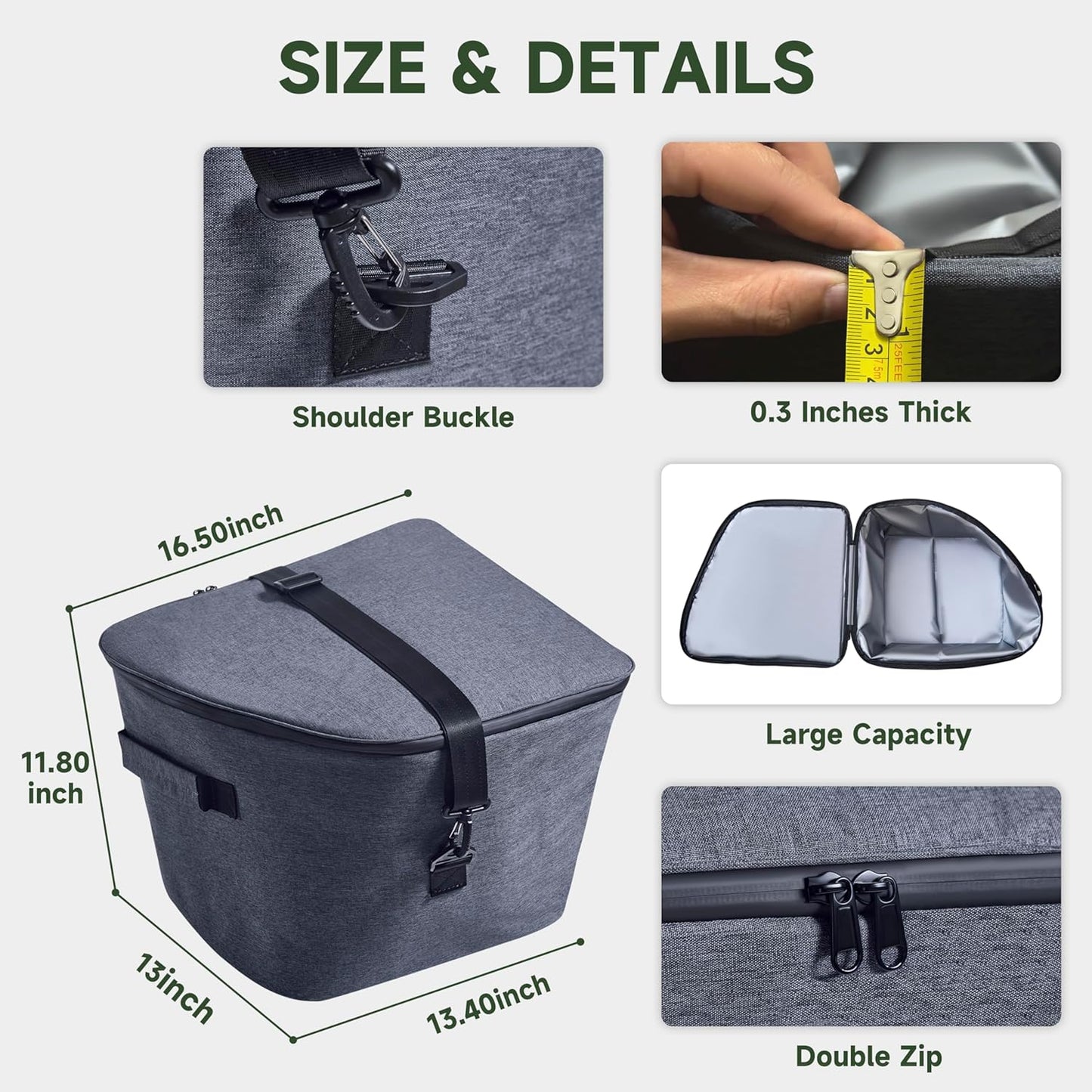 Tesla Model Y Frunk Cooler Organizer, Insulation Cooler Bag Front Trunk Storage Organizers for Tesla Model Y 2026 2025 2024 2023 2022 2021 2020 Camping Accessories