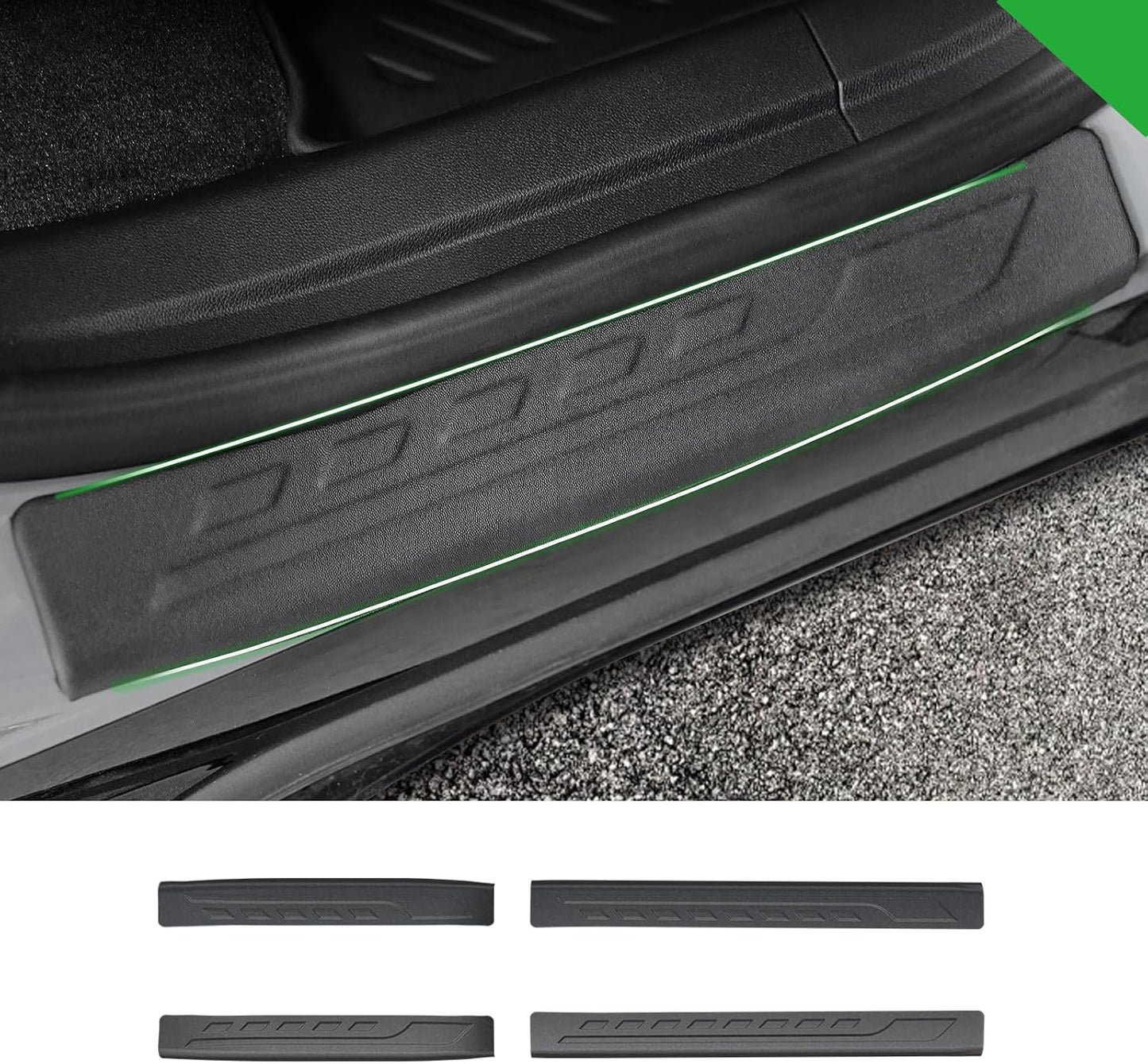 Floor Mats for Honda Prologue/Chevy Blazer EV 2024-2026, TPE All Weather Protection Cargo Mat with Backrest Mat Lower Trunk Liner for Honda Prologue Accessories (Inclued Door Sill Guards)