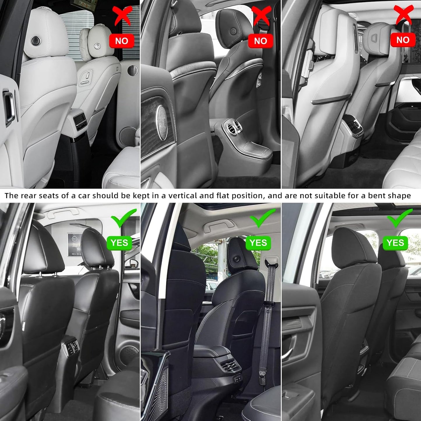 TAIKOO Seat Back Protector,Shields Seat Backs From Kicks and Adds Storage | kick mats back seat protector easy to install and clean, well-crafted, sturdy, durable and stylish.2 Pack