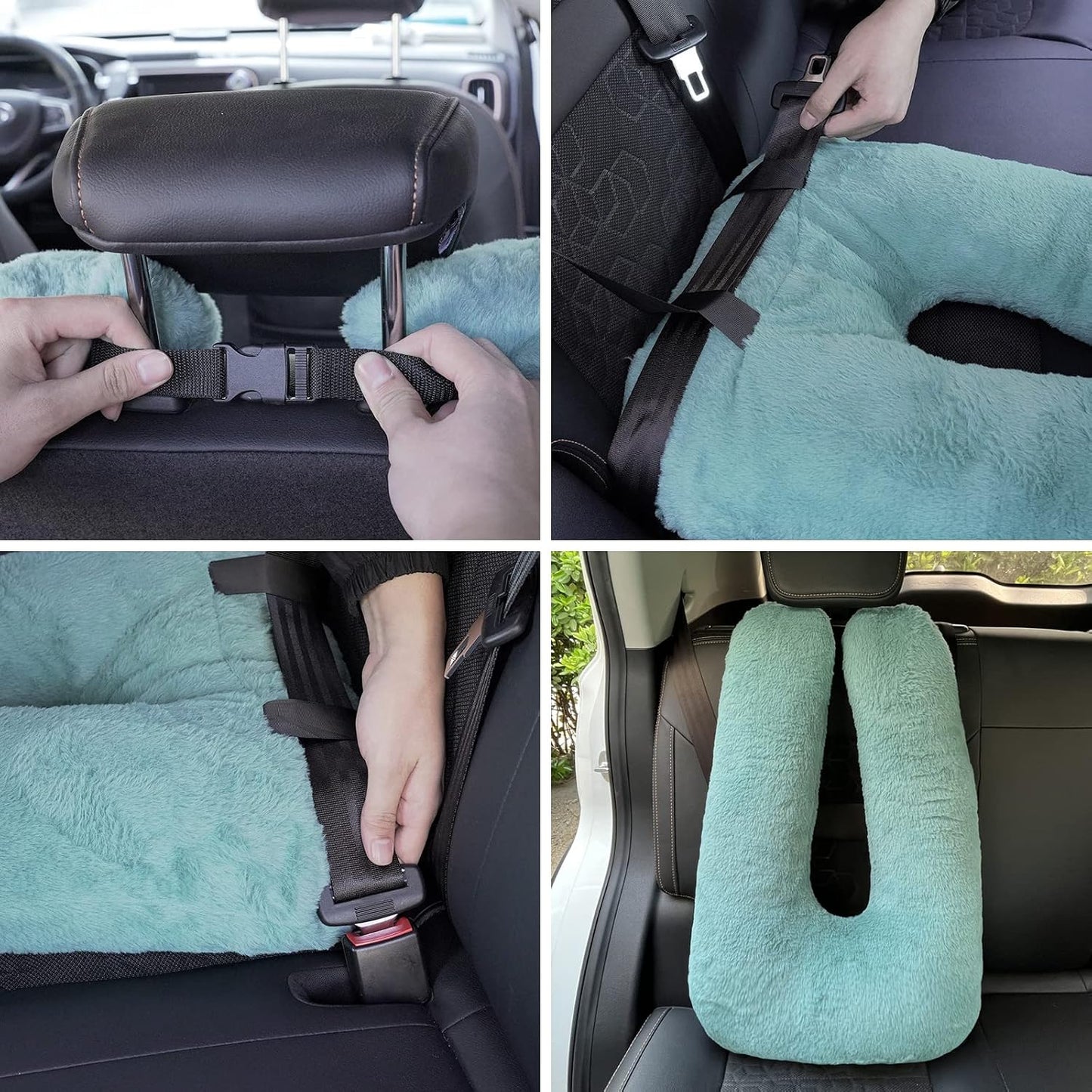 Atablyn Neck Pillow for Kids Travel Provides Double Support to The Head and Neck in Any Sleeping Position on Flights, Car, and at Home, Comfortable Airplane Travel Pillow