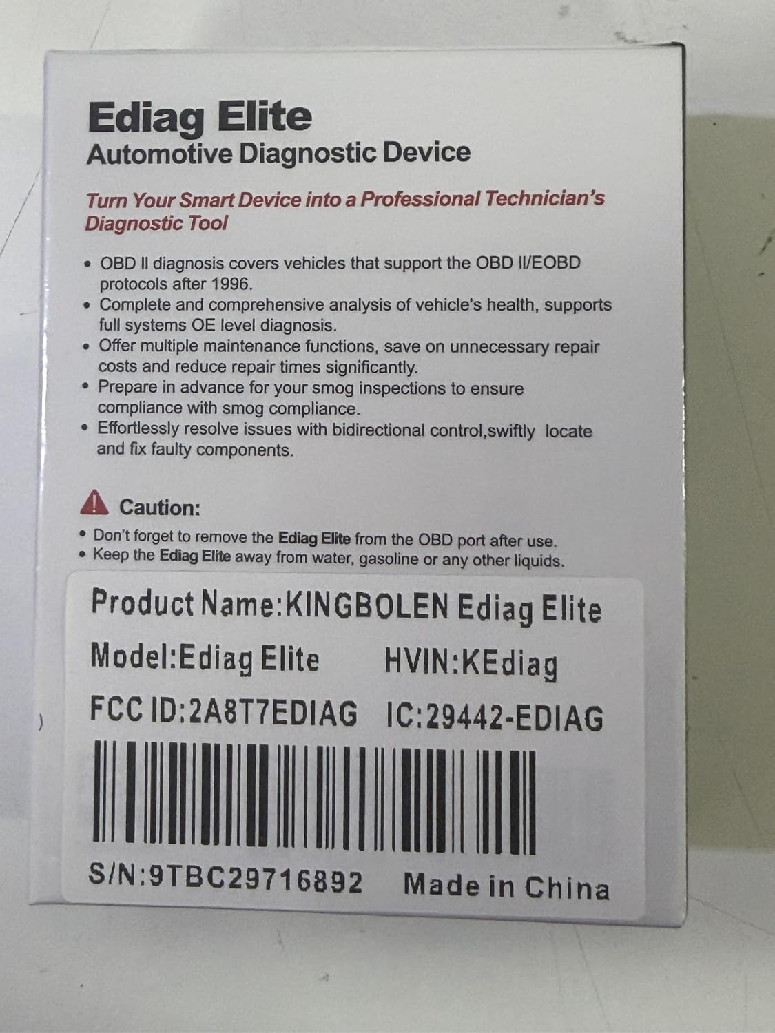 KINGBOLEN Ediag Elite OBD2 Scanner Bluetooth, Bidirectional Control Scanner All System Diagnostic Tool for iOS & Android, 15+ Hot Reset, CANFD Protocol, FCA AutoAuth, No Subscriptions Lifetime Update