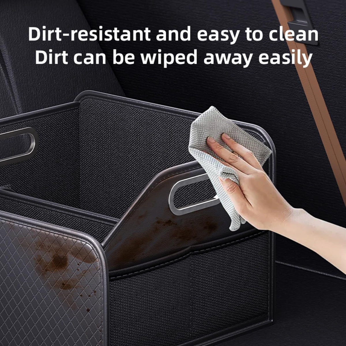 Car Trunk Organizer and Car Storage,Collapsible Multi-Compartment Car Organizers, Waterproof foldable luggage bag with 4 pockets，Suitable for any car