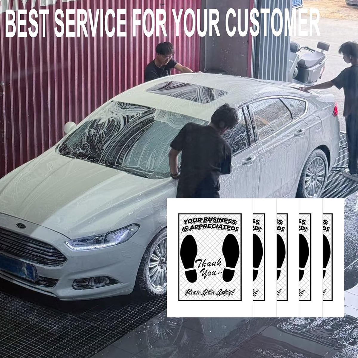Tuklye White Car Paper Floor Mats : Disposable Floor Cars Auto Vehicles Automotive Mat Covers Protector Detailing Detail Wash Temporary 16x20inch (50)
