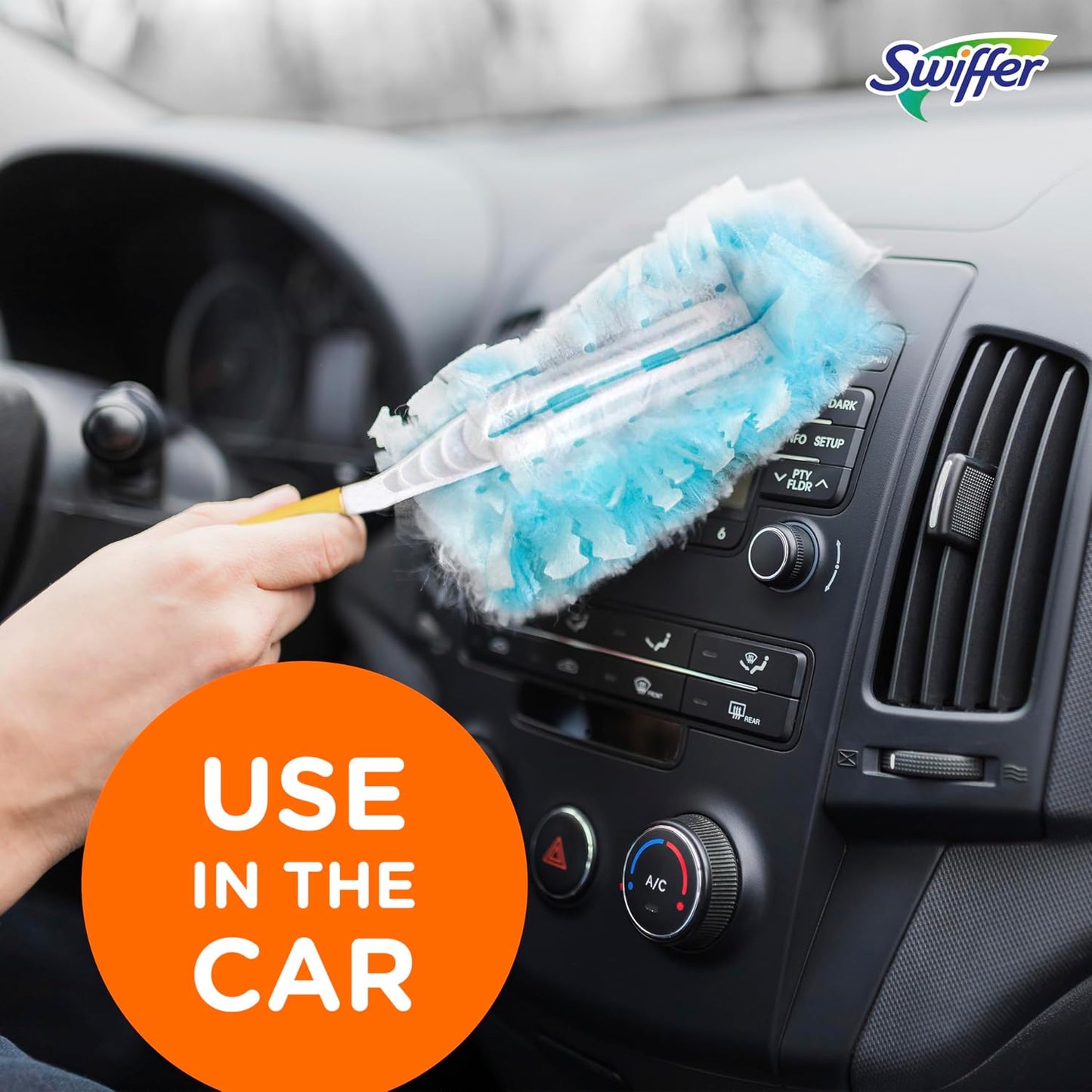 Swiffer Dusters Refill for Cleaning, Made by SWIFFER, Feather &amp; Microfiber Duster Disposable Alternative, for Dusting Furniture, Blinds, Ceiling Fans, Walls, Helps Remove Allergens, Unscented, 18ct